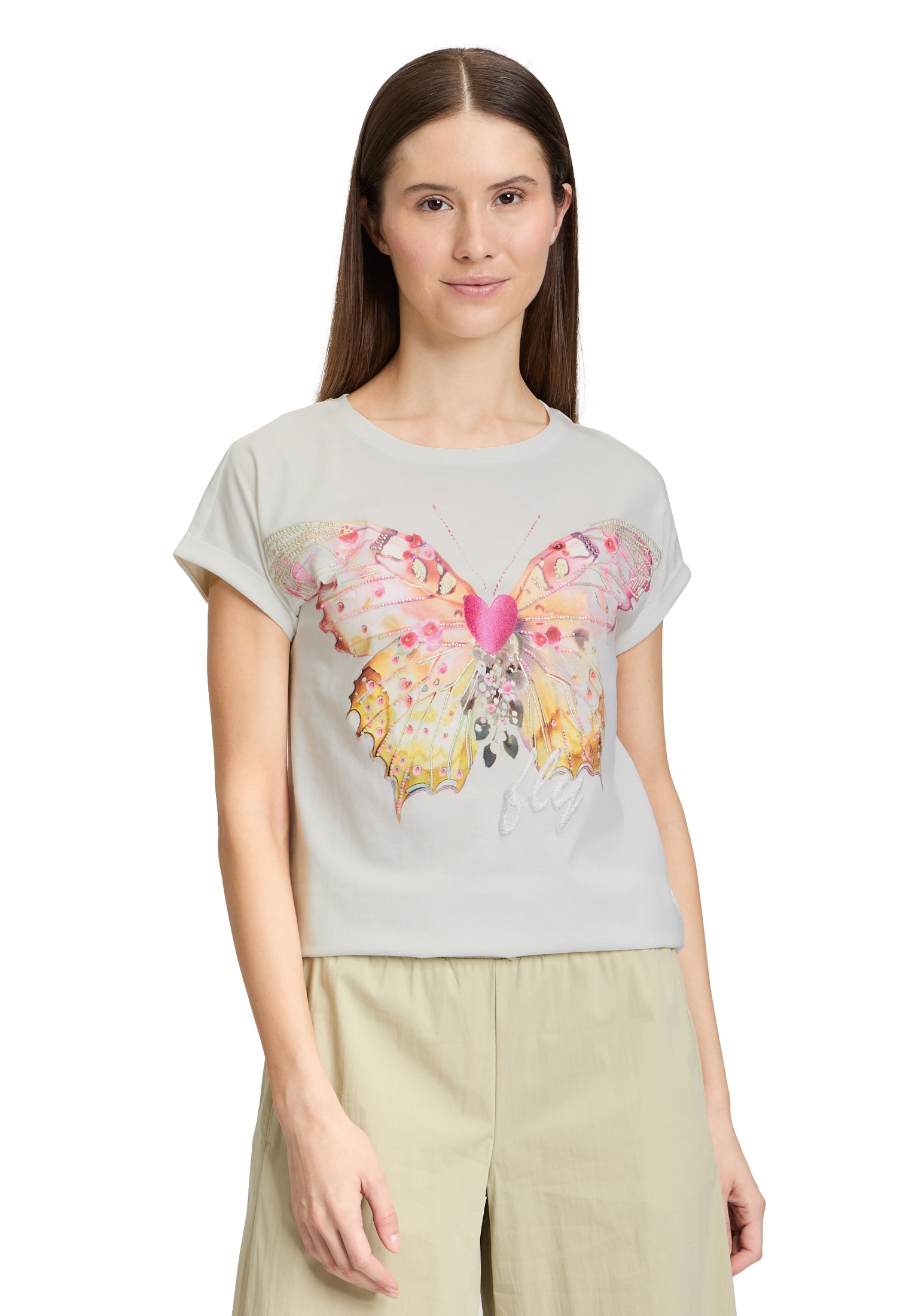 Cartoon Kurzarmshirt »Printshirt mit Ärmelaufschlag«