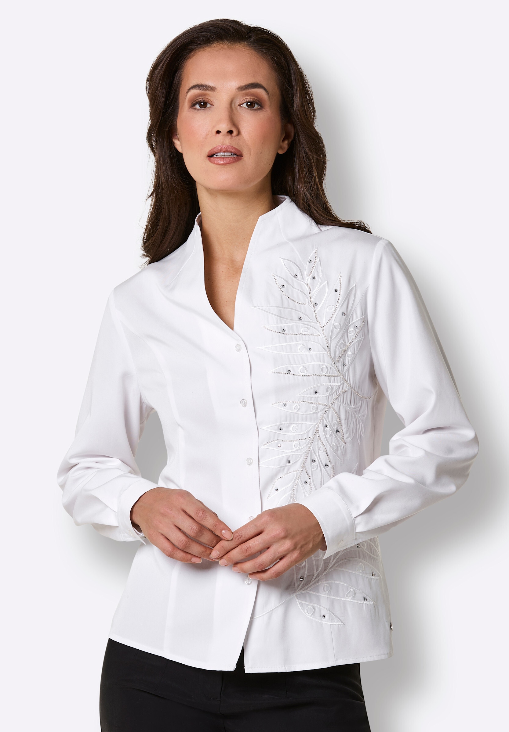 creation L Klassische Bluse »Modal-Bluse Langarm-Bluse«