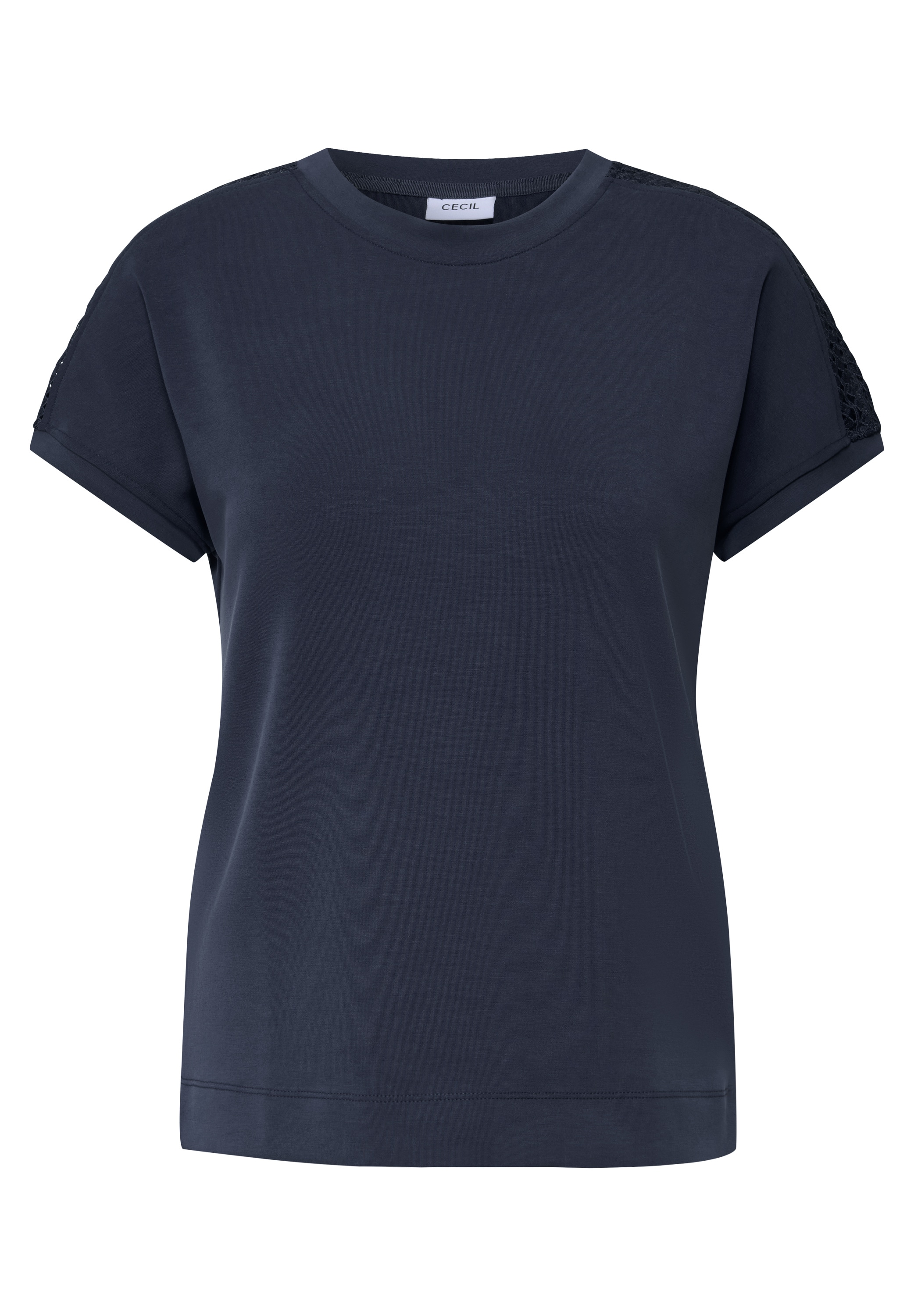 Cecil T-Shirt, mit feinem Mesh-Einsatz