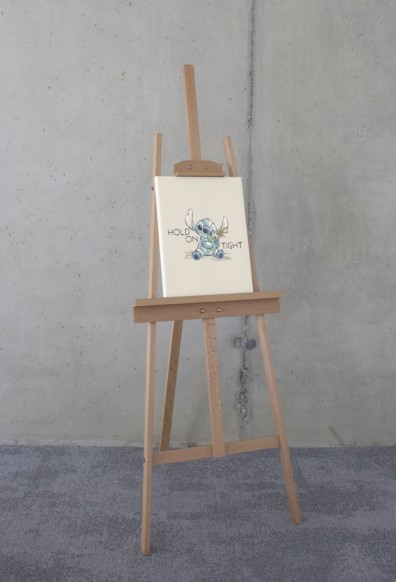 Komar Leinwandbild »Disney Lilo and Stitch Hold On Tight«, Disney, (1 St.), 30 x 40 cm (Breite x Höhe) - Kinderzimmer, Dekoration
