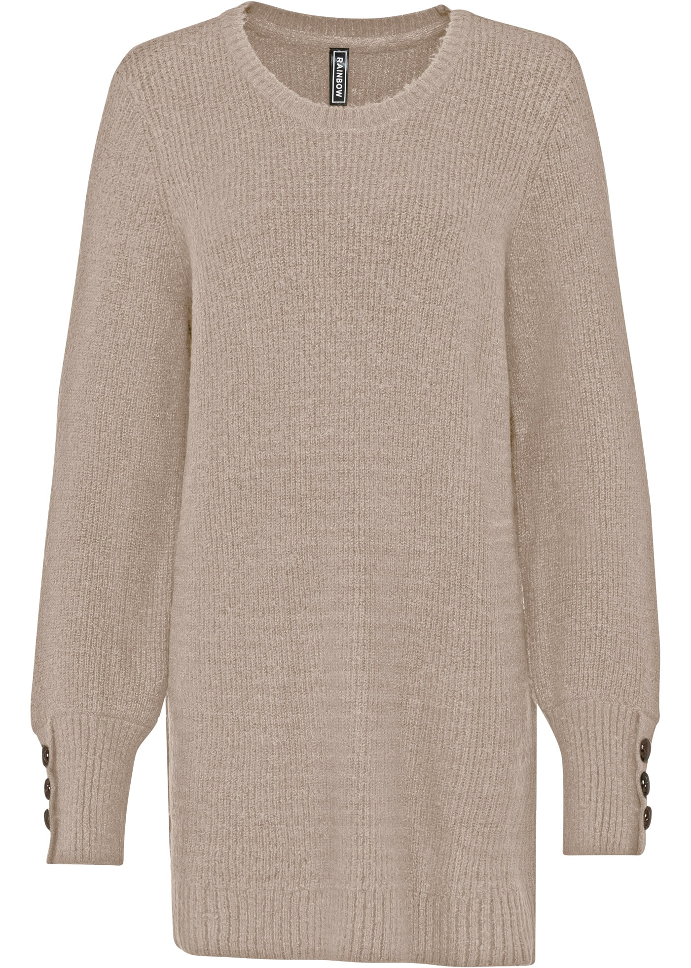 bonprix Longpullover »Longpullover mit Knöpfen« Longpullover mit Knöpfen