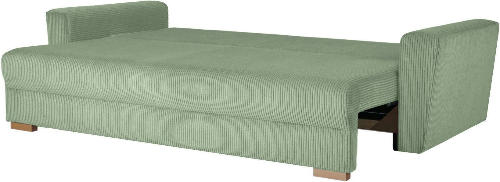 INOSIGN 3-Sitzer »MAGHERA Schlafsofa mit Bettkasten, in hochwertiger Verarbeitung«, mit Wellenunterfederung, pflegeleicht Material, B/H/T 230/92,5/79 cm