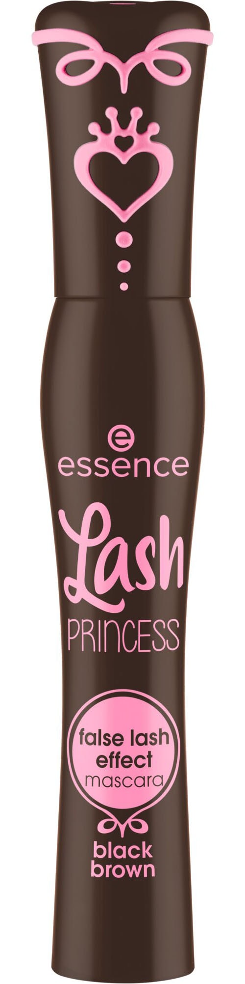 Essence Mascara »Lash PRINCESS false lash effect mascara black brown«, (Set, 3 tlg.), Dramatisches Volumen und Pflege durch pflanzliches Wachs!