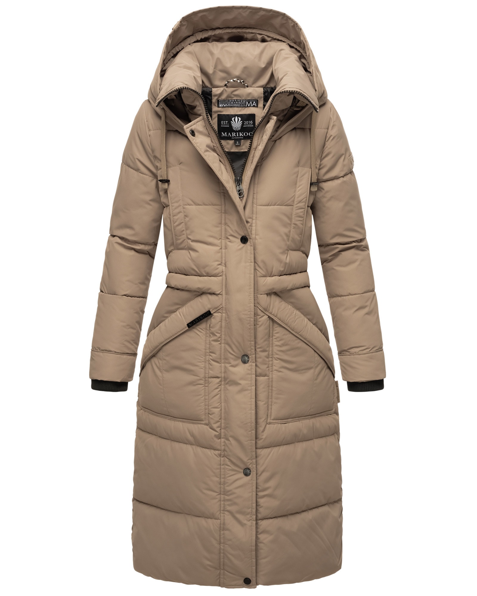 Marikoo Winterjacke »Marikoo Ayumii Damen lange Winter Steppjacke B948«