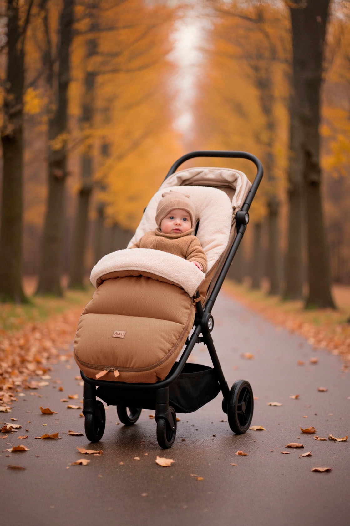 Fillikid Fußsack »Kinley Cord/Teddyplüsch, Winterfußsack«