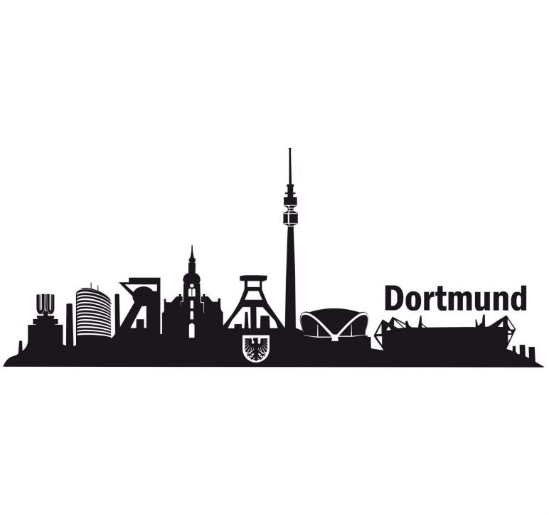 bei kaufen St.) »XXL Dortmund 90cm«, online Skyline (1 OTTO Stadt Wandtattoo Wall-Art