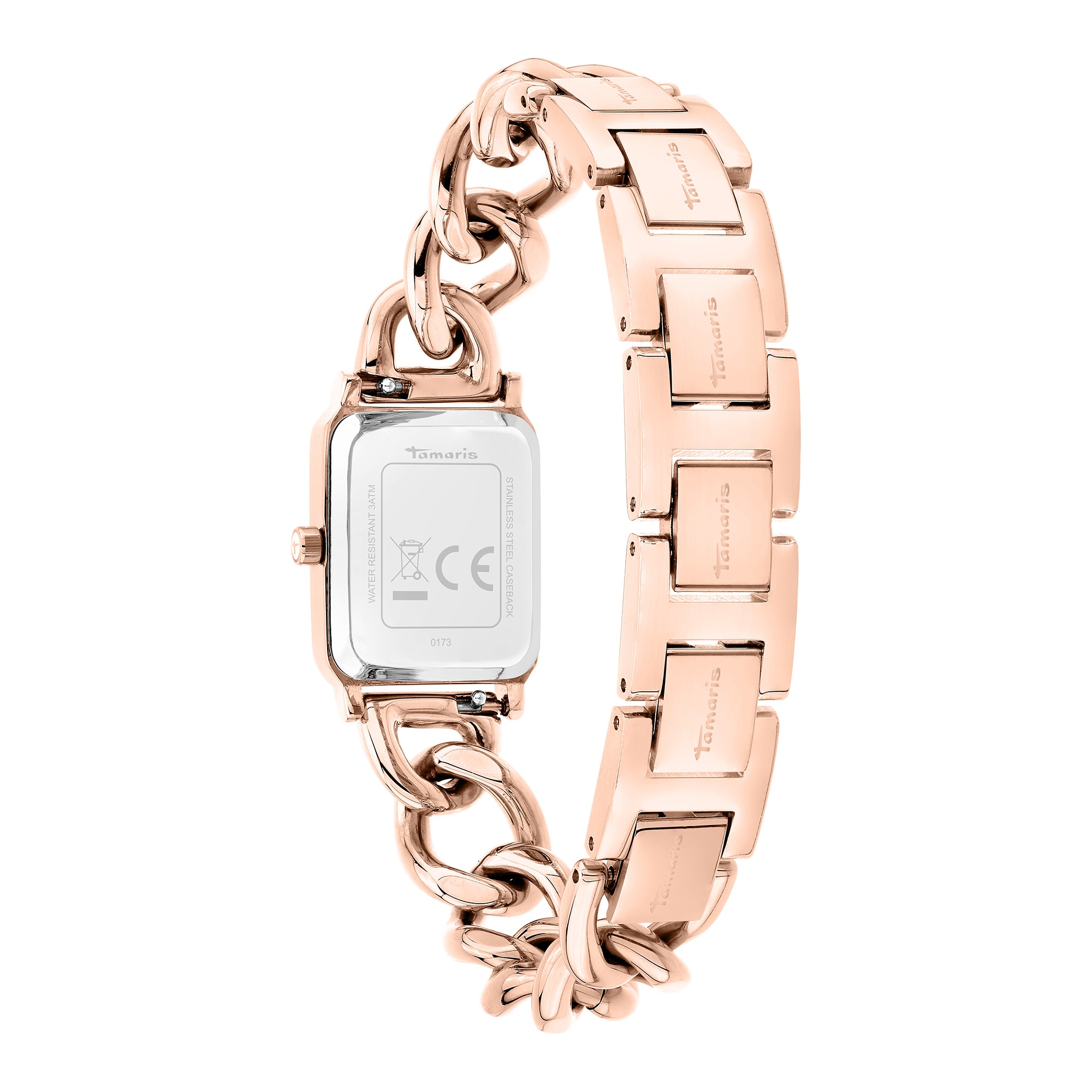 Tamaris Quarzuhr »Chain Watch« Armbanduhr, Damenuhr, Edelstahlarmband, analog