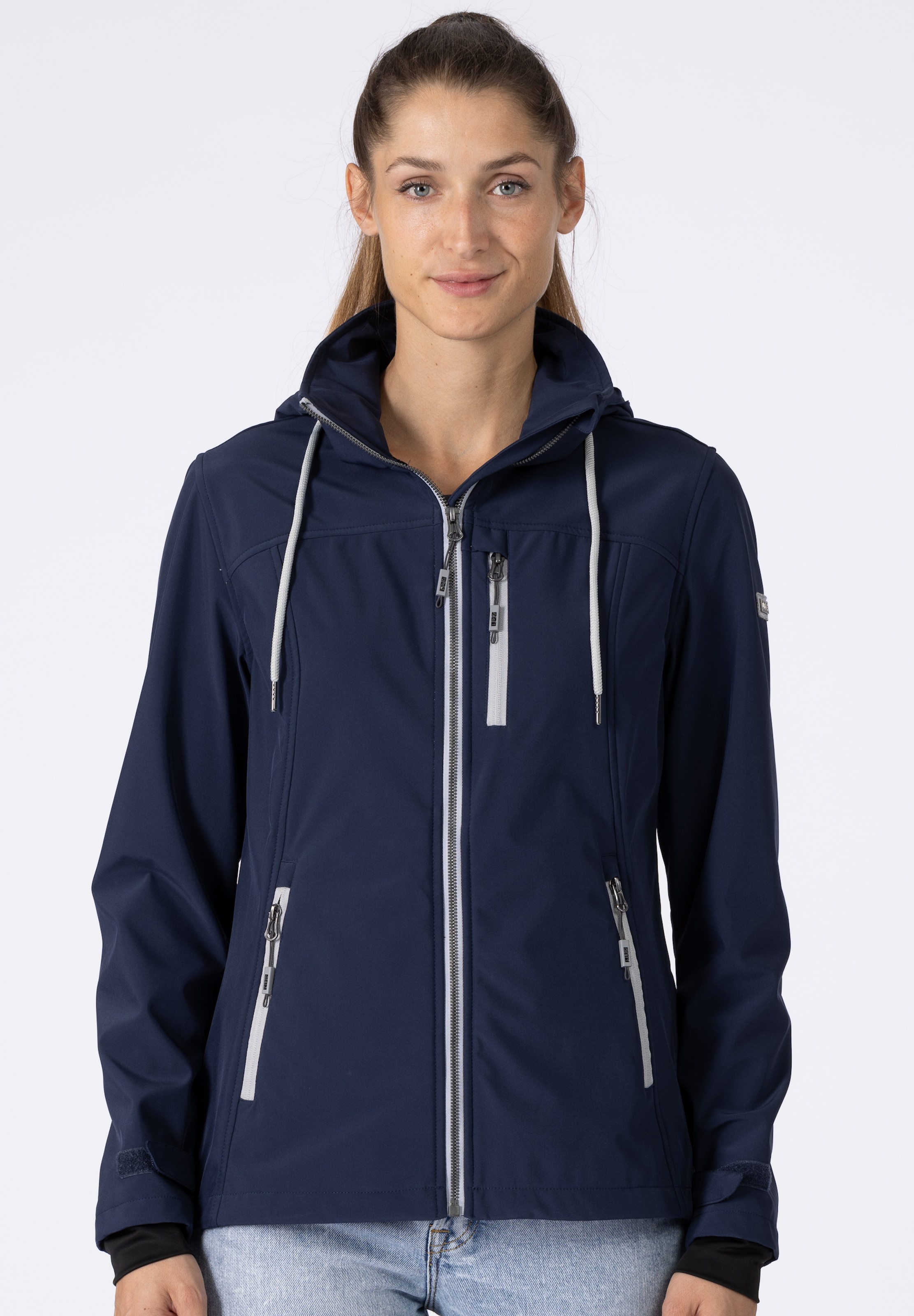 DEPROC Active Softshelljacke »DECORAH PEAK V WOMEN«, mit abnehmbarer Kapuze