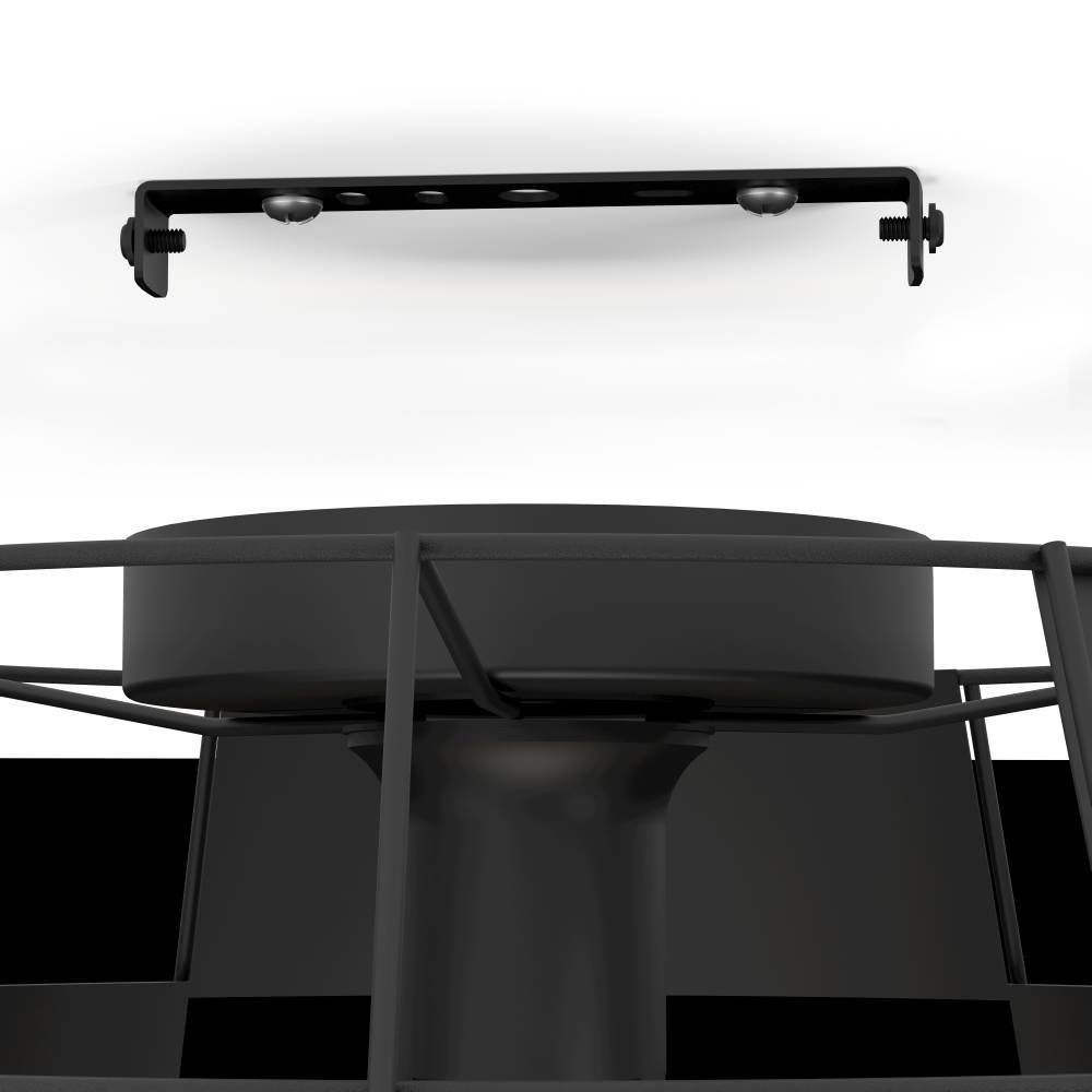 EGLO Deckenleuchte »PONTEFRACT« E27 1 Stk. Deckenleuchte, Wohnzimmerlampe aus Metall in Schwarz, Ø 42 cm