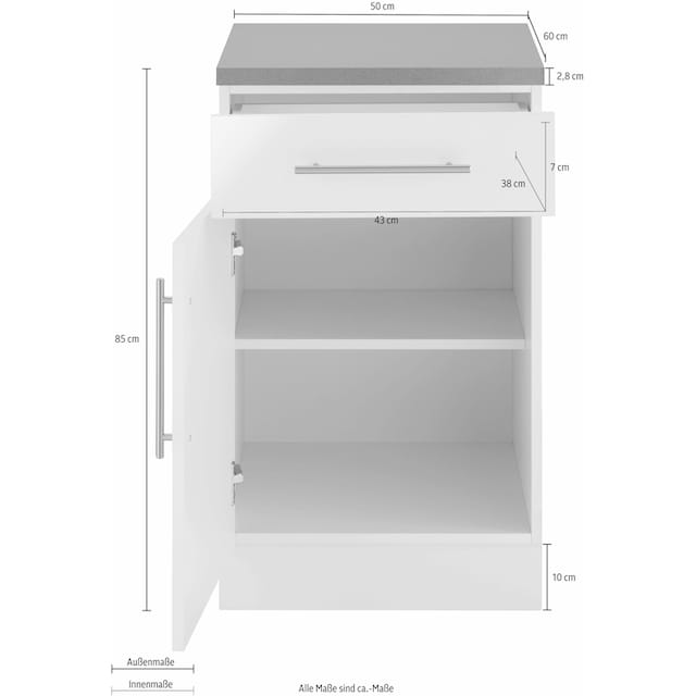 wiho Küchen Unterschrank »Cali«, 50 cm breit bestellen bei OTTO
