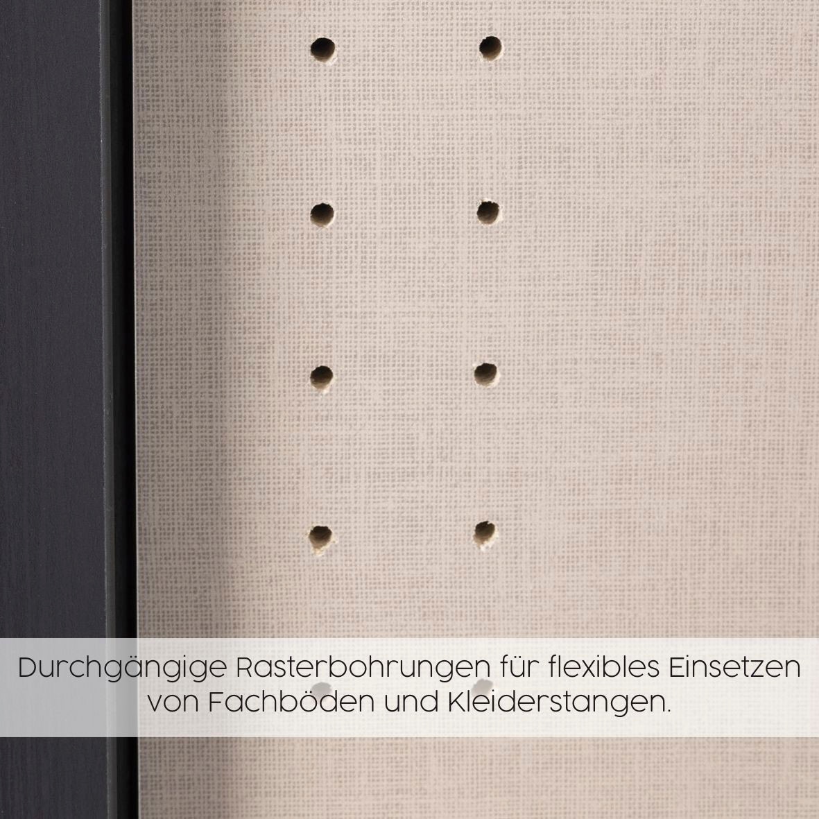 rauch Kleiderschrank »Drehtürenschrank Schrank Garderobe BURANO« mit Schubladen und Spiegelumrandung in Farbabsetzung MADE IN GERMANY