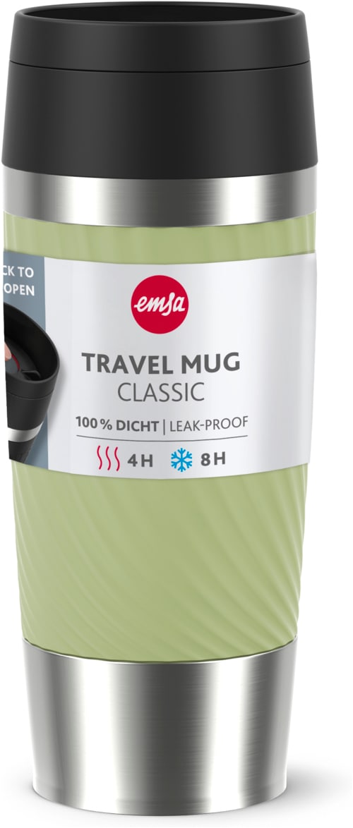 Emsa Thermobecher »Travel Mug Classic Twist« 0,36 Liter, Comfort-Schraubverschluss, Quick-Press, auslaufsicher