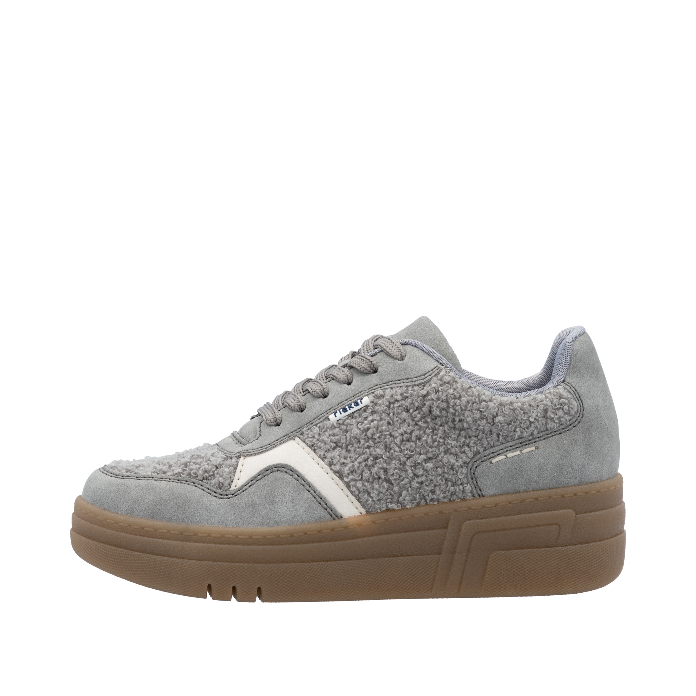 Rieker Plateausneaker  Basket-Sneaker, Schnürschuh, Halbschuh mit weichem Schaftrand
