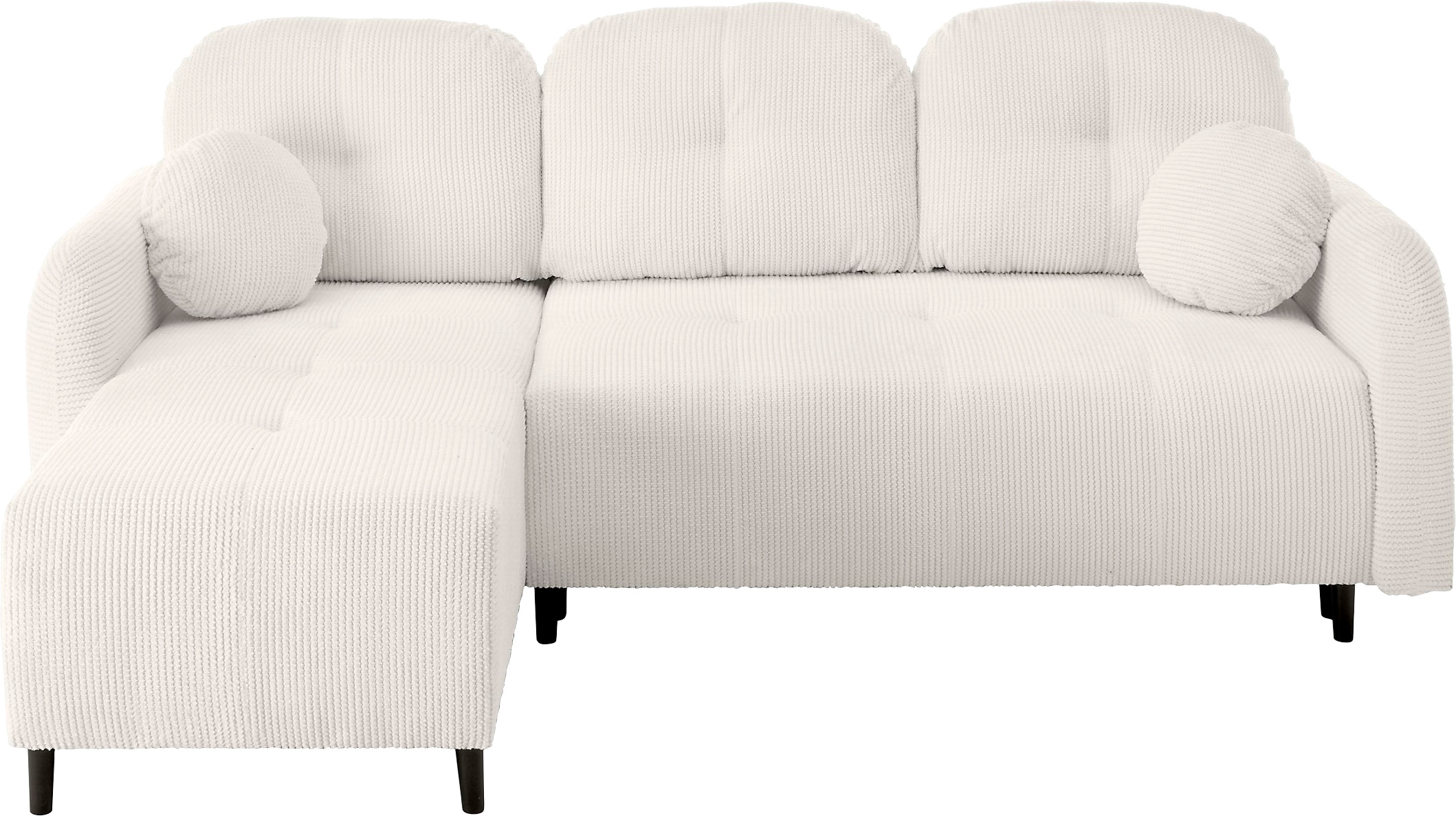 Leonique Ecksofa »BLAISE«, mit Bett-Funktion (Liegefläche 140/200 cm), Zier- und Rückenkissen