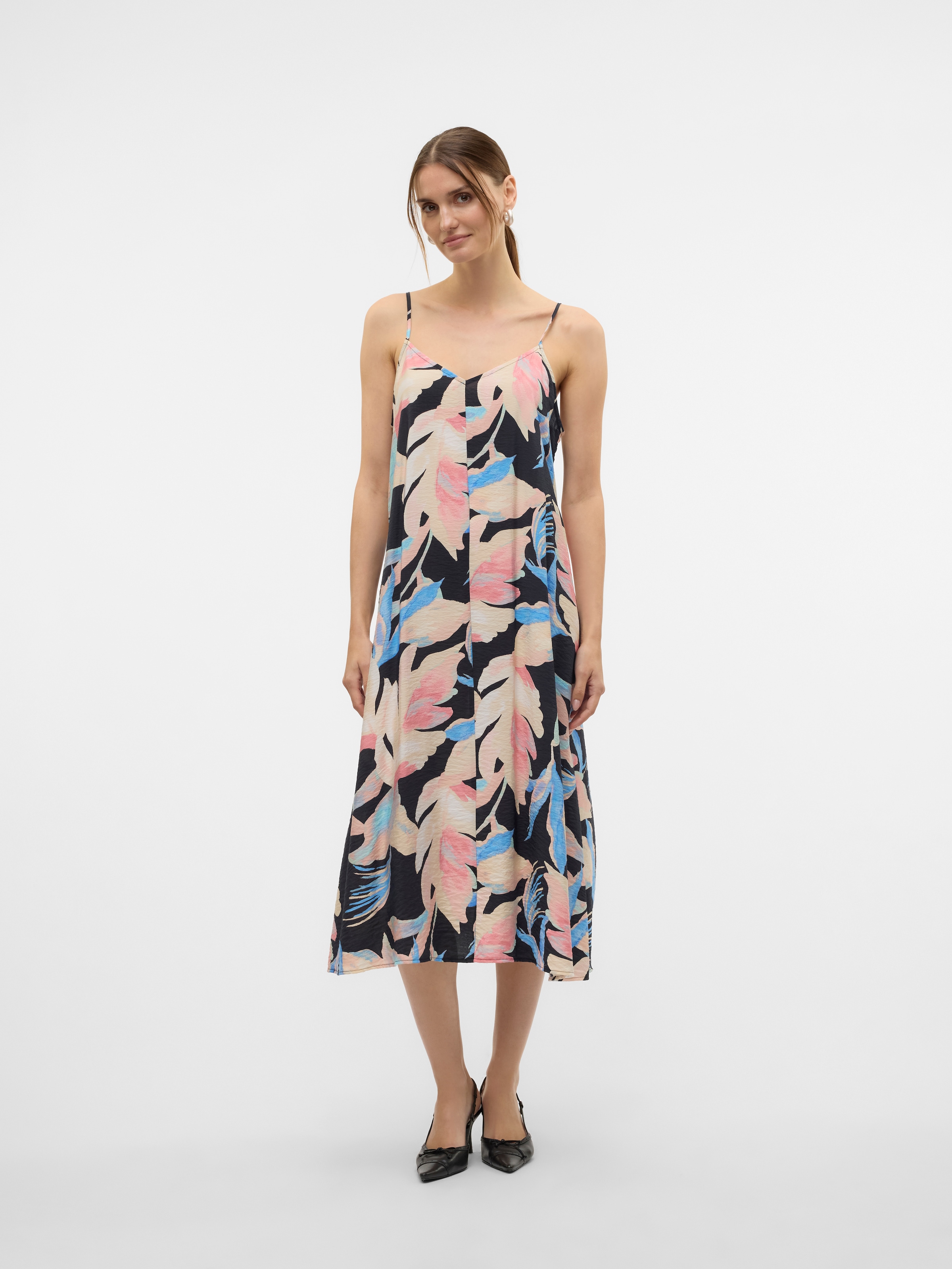 Vero Moda Spaghettikleid »VMJOSIE CALF SINGLET DRESS WVN GA NOOS«
