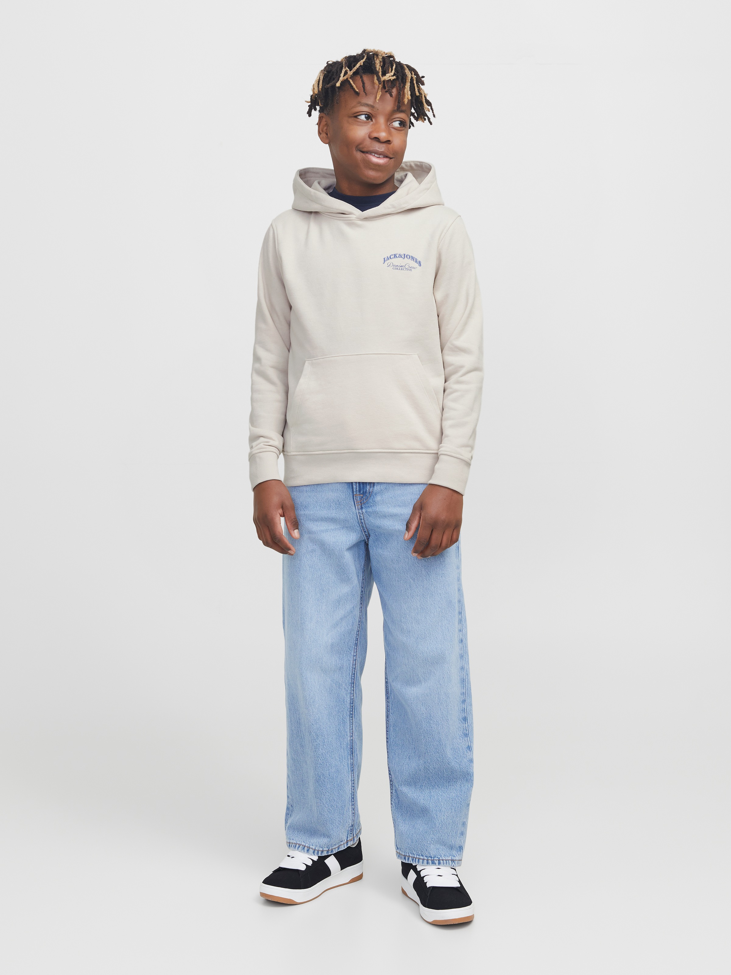 Jack & Jones Junior Kapuzensweatshirt »JJEBRANDES BACKP RELAXED SWEAT H SN JNR«