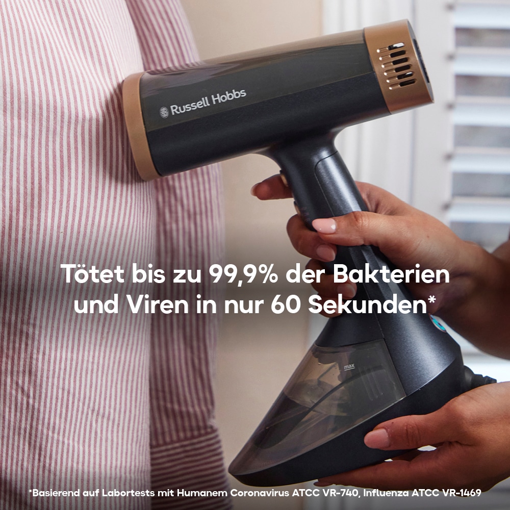 RUSSELL HOBBS Dampfbürste »28550-56 VacuSteam« 1400 W Dampfbürste, mit Keramik-Bügelsohle, 2-in-1 Design, 1.700 Watt