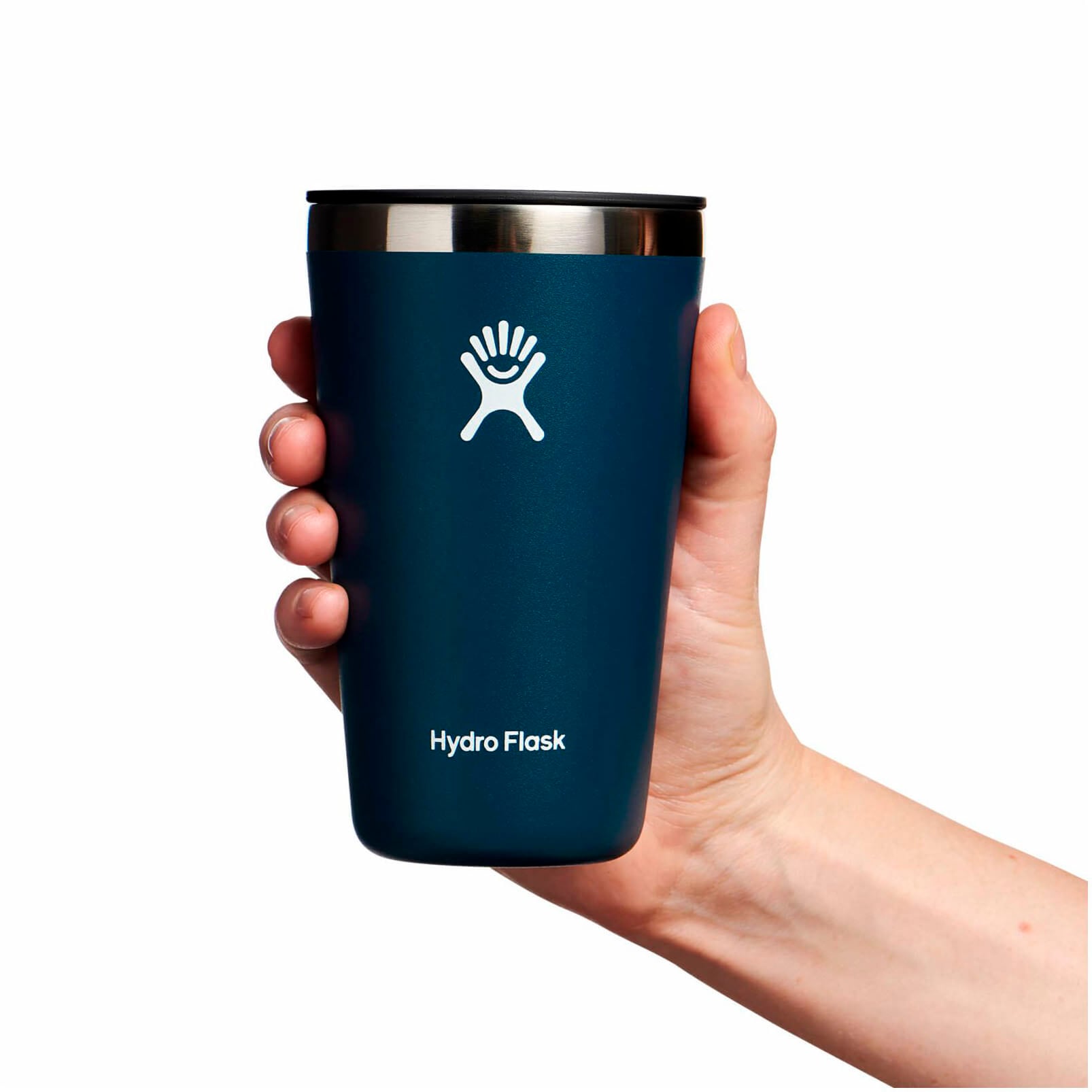 Hydro Flask Becher »16 oz All Around Tumbler Press-In-Lid«, (1 tlg.), doppelwandige TempShield™-Vakuumisolierung, 473 ml