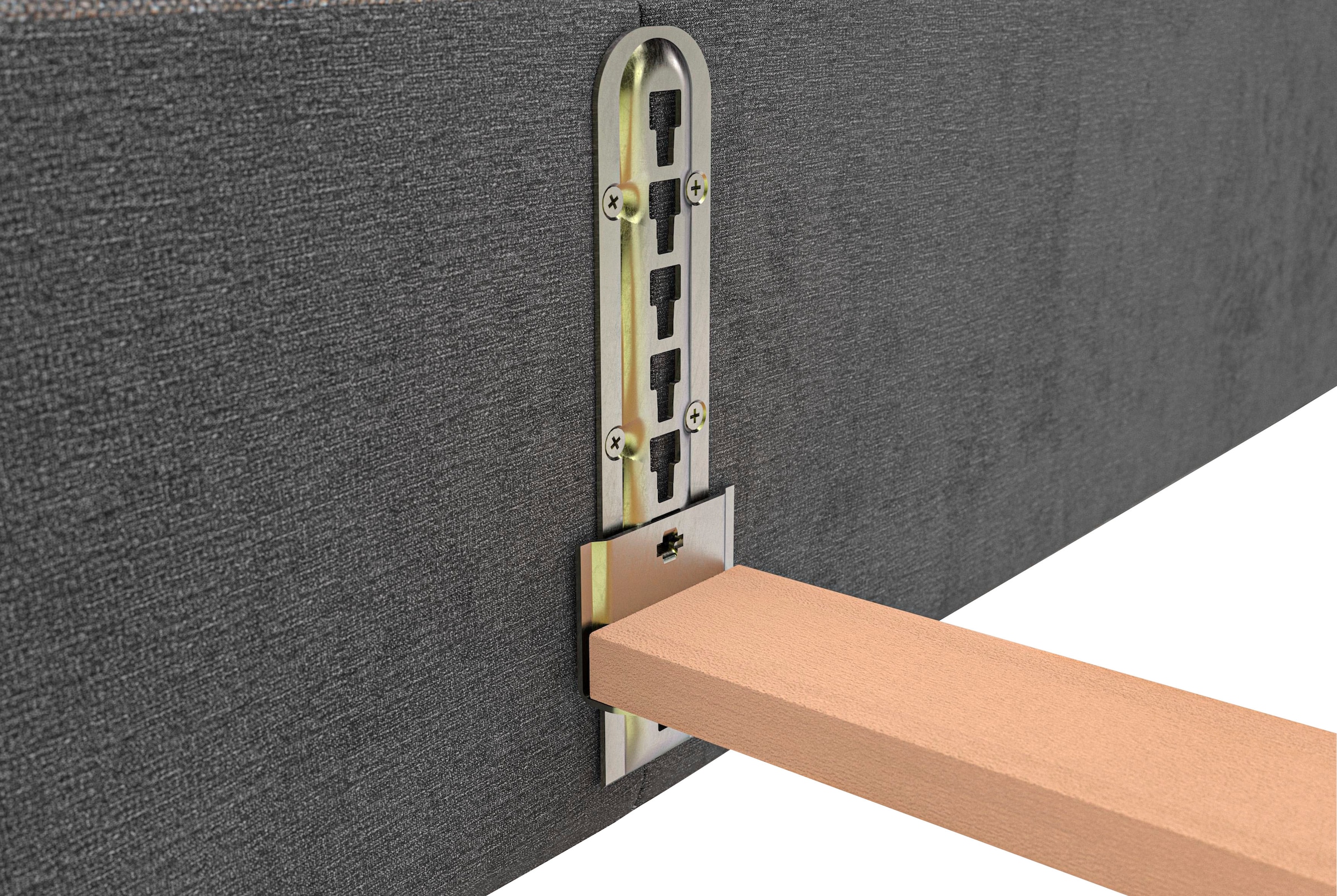 PLACES OF STYLE Polsterbett »Priora in 4 Breiten bis 200cm« auch in NaturLEDER, Cord, belastbar bis 280kg, auch Überlänge 220 cm