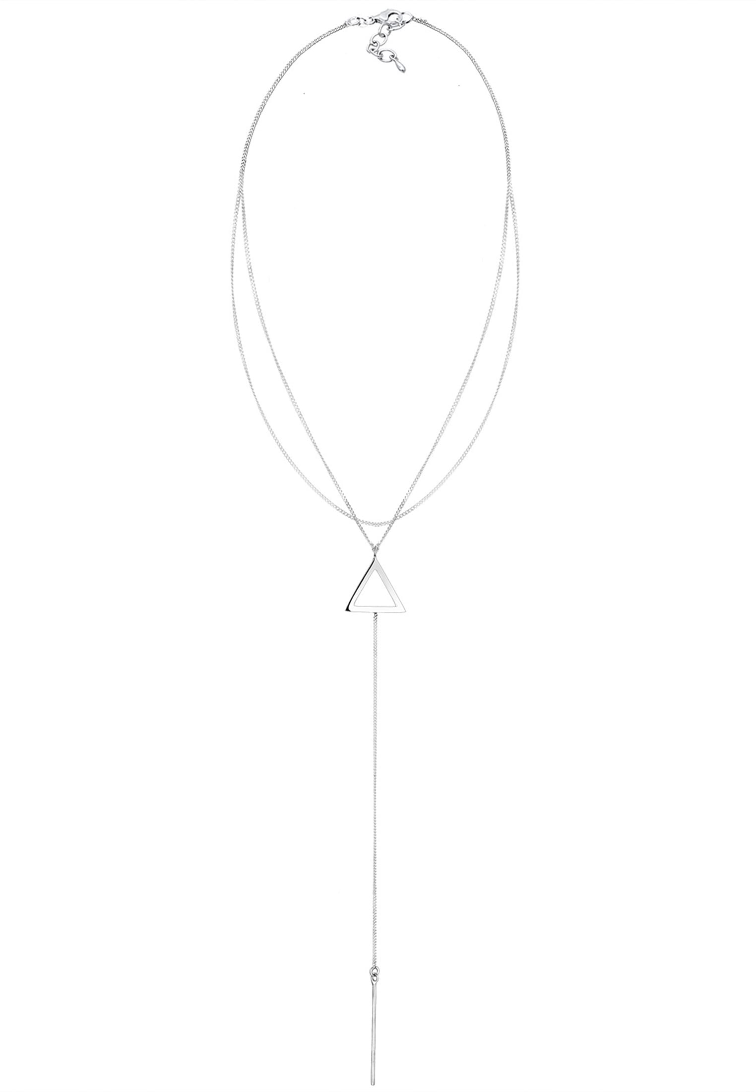 Elli Choker »Halskette Choker Y-Kette Dreieck 925 Silber«