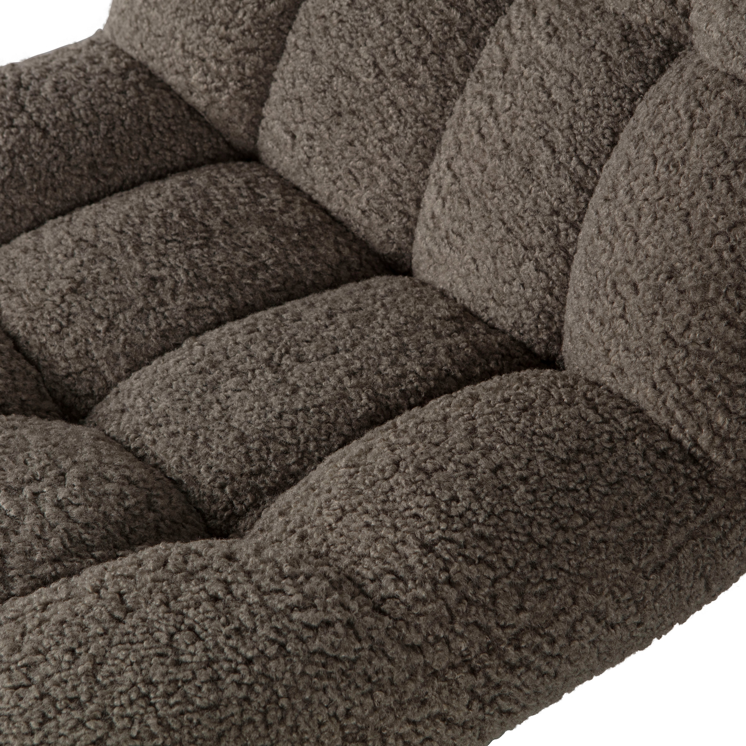 WOOOD Drehsessel »Job mit Teddy-Bezug und Drehmechanismus B 70 x T 85 x H 101 cm« Sehr hohe Verschleißfestigkeit, Tragkraft 140 kg, 360° Drehmechanismus