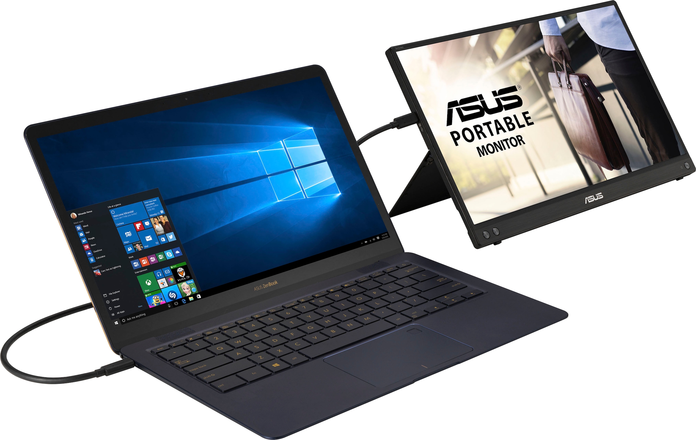 Asus Portabler Monitor »MB16ACV«, 40 cm/16 Zoll, 1920 x 1080 px, Full HD, 5 ms Reaktionszeit, 60 Hz
