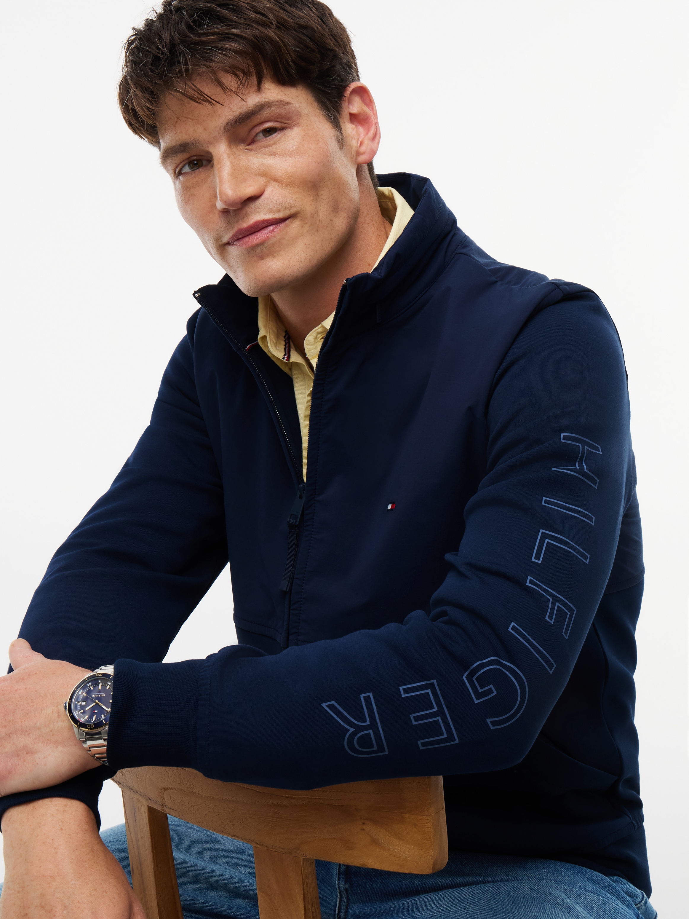 Tommy Hilfiger Sweatjacke »PERFORMANCE GRAPHIC ZIP THROUGH«