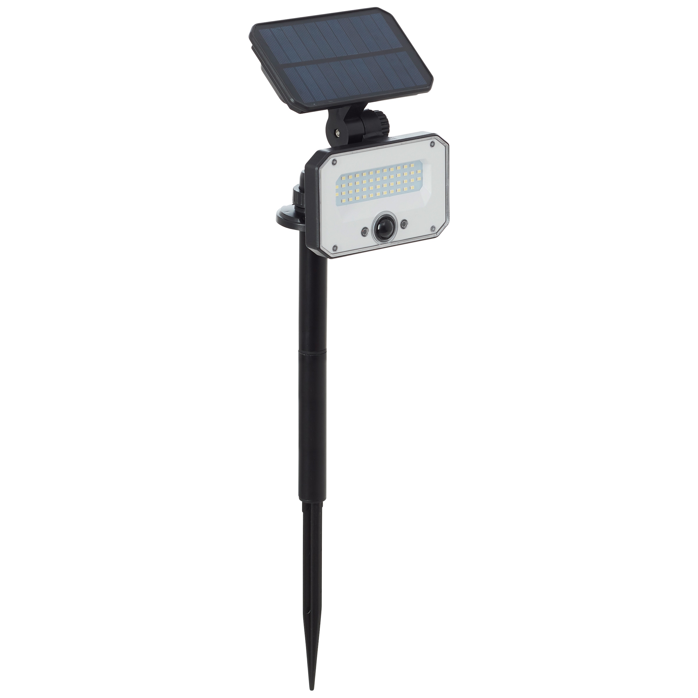 Brilliant LED Gartenstrahler »Joplin«, LED Außenspießleuchte, Solar, 54 cm, 1100 lm, 4100 K, schwarz