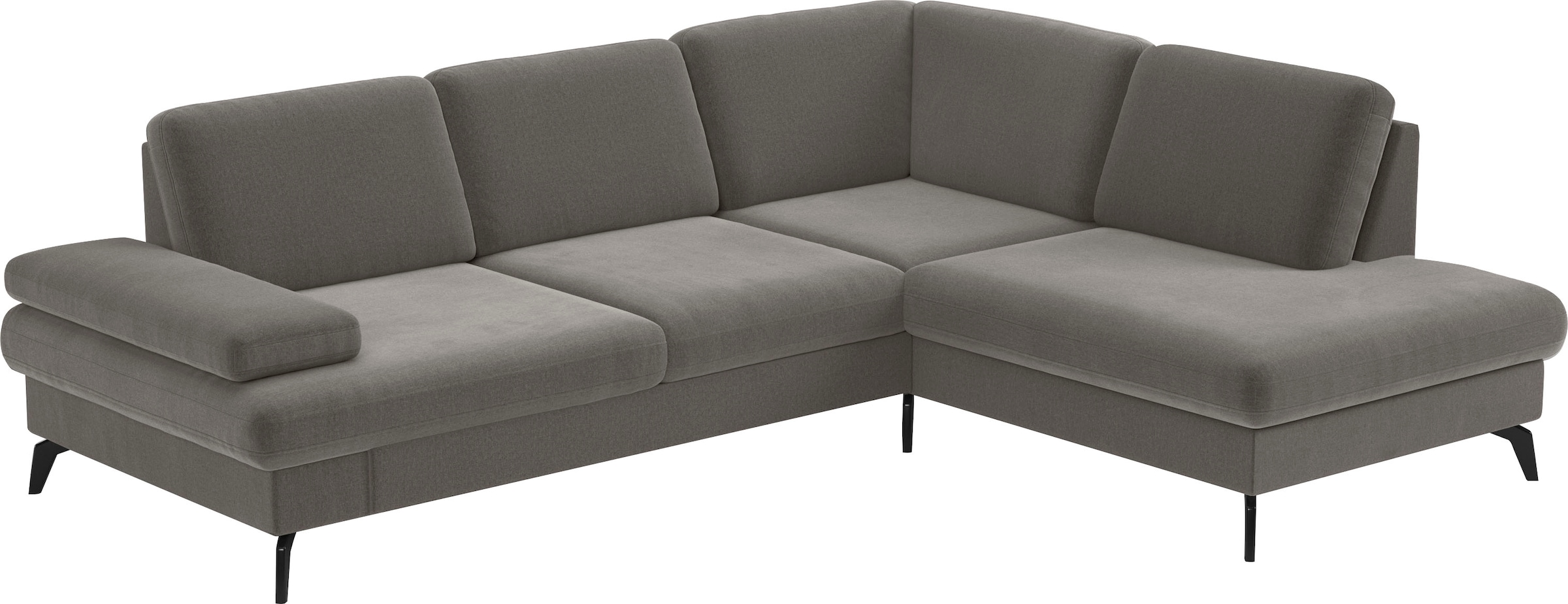 sit&more Ecksofa »Morris L-Form, inkl. Sitztiefenverstellung« wahlweise mit Armteilverstellung, Bettfunktion & Bettkasten