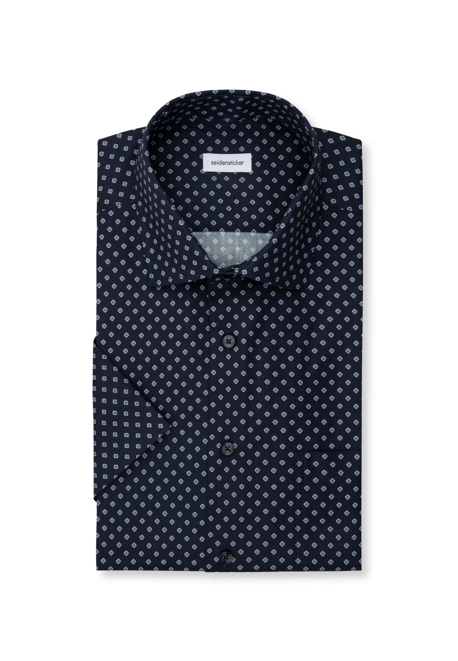 seidensticker Businesshemd »Regular« Regular 1/2 Kentkragen Druck