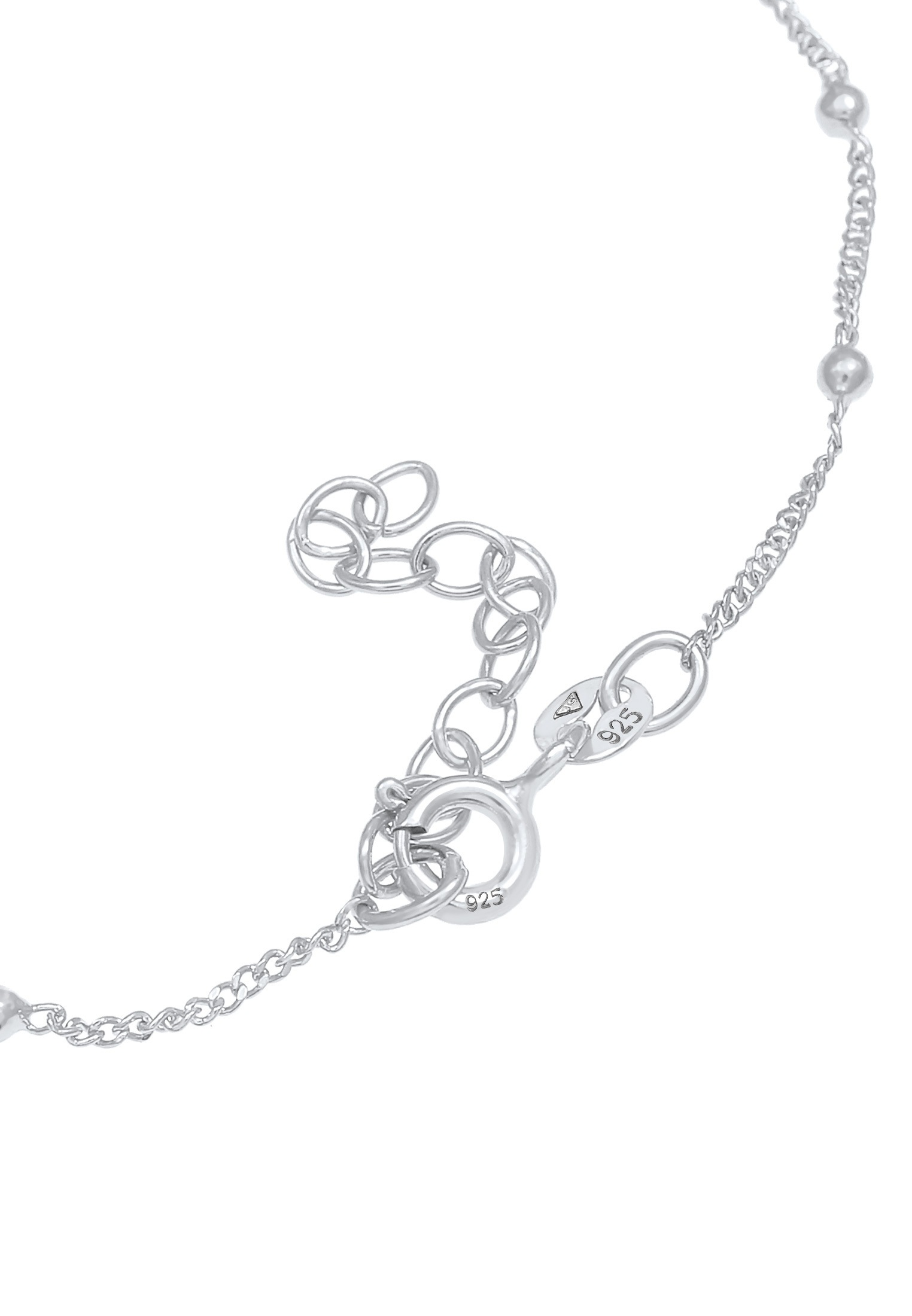 Elli Armkette »Armband Panzer Kugel Basic Trend 925 Silber«