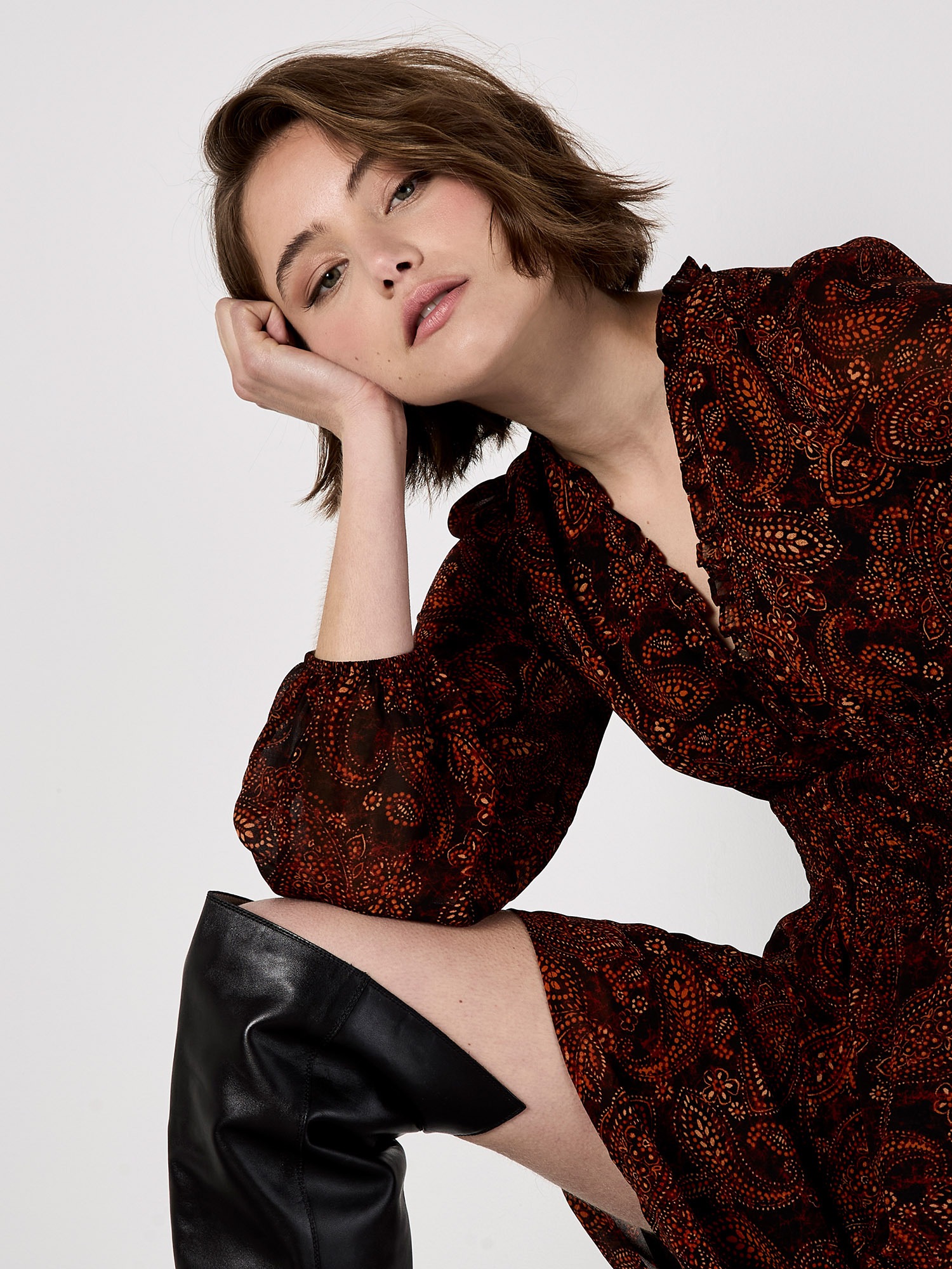 Apricot Druckkleid »Druckkleid« mit Batik-Paisley-Muster