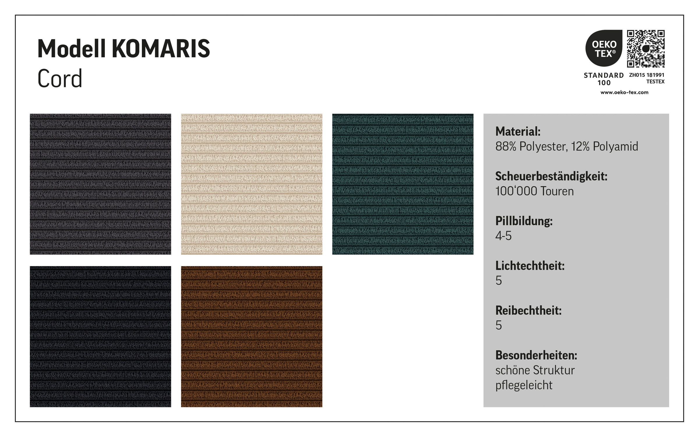 COTTA Hocker »Komaris, B: 100 cm« individuell zu kombinieren