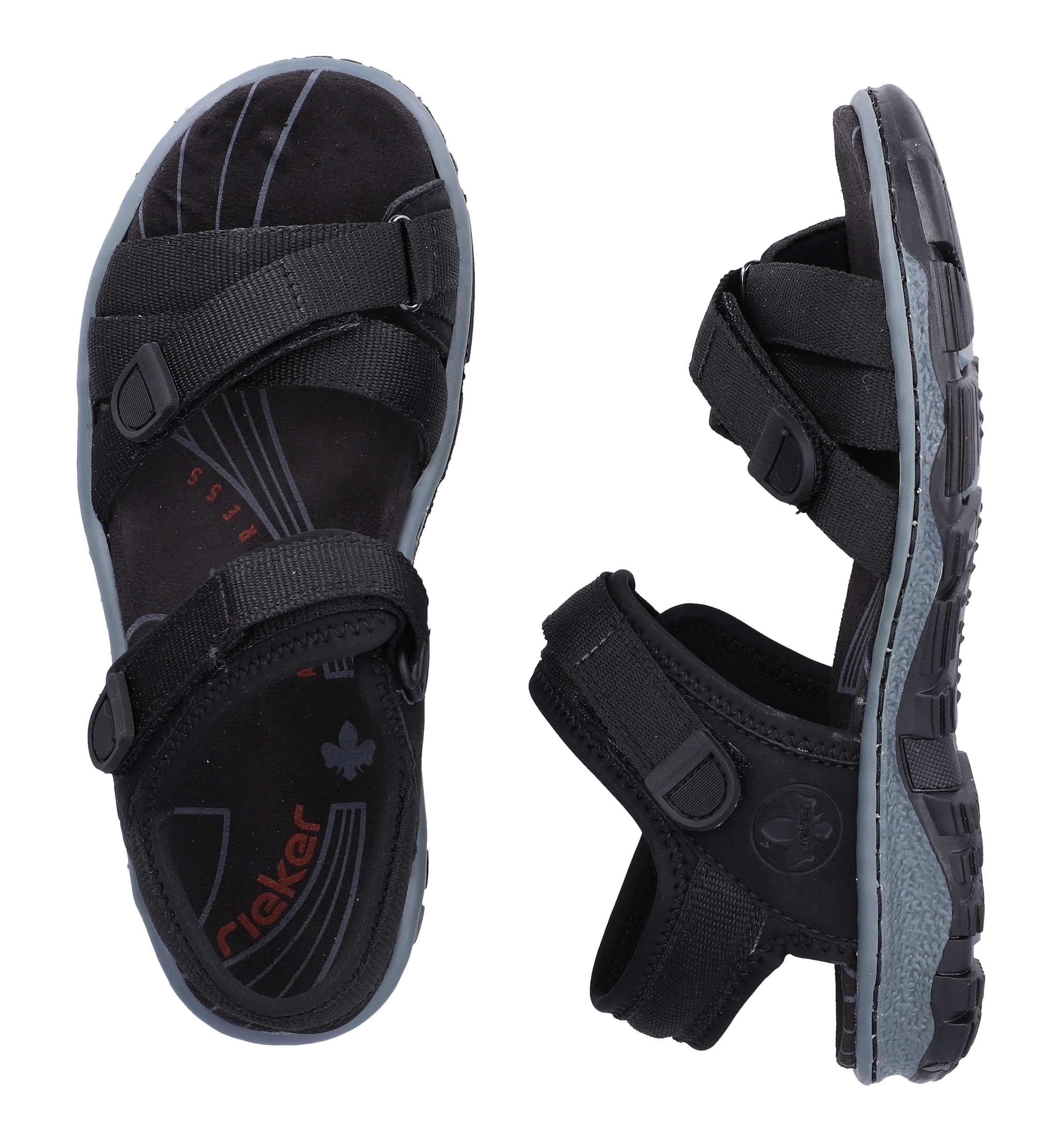 Rieker Trekkingsandale  Trekkingschuh, Outdoorsandale, Sommerschuh mit Klettriemchen