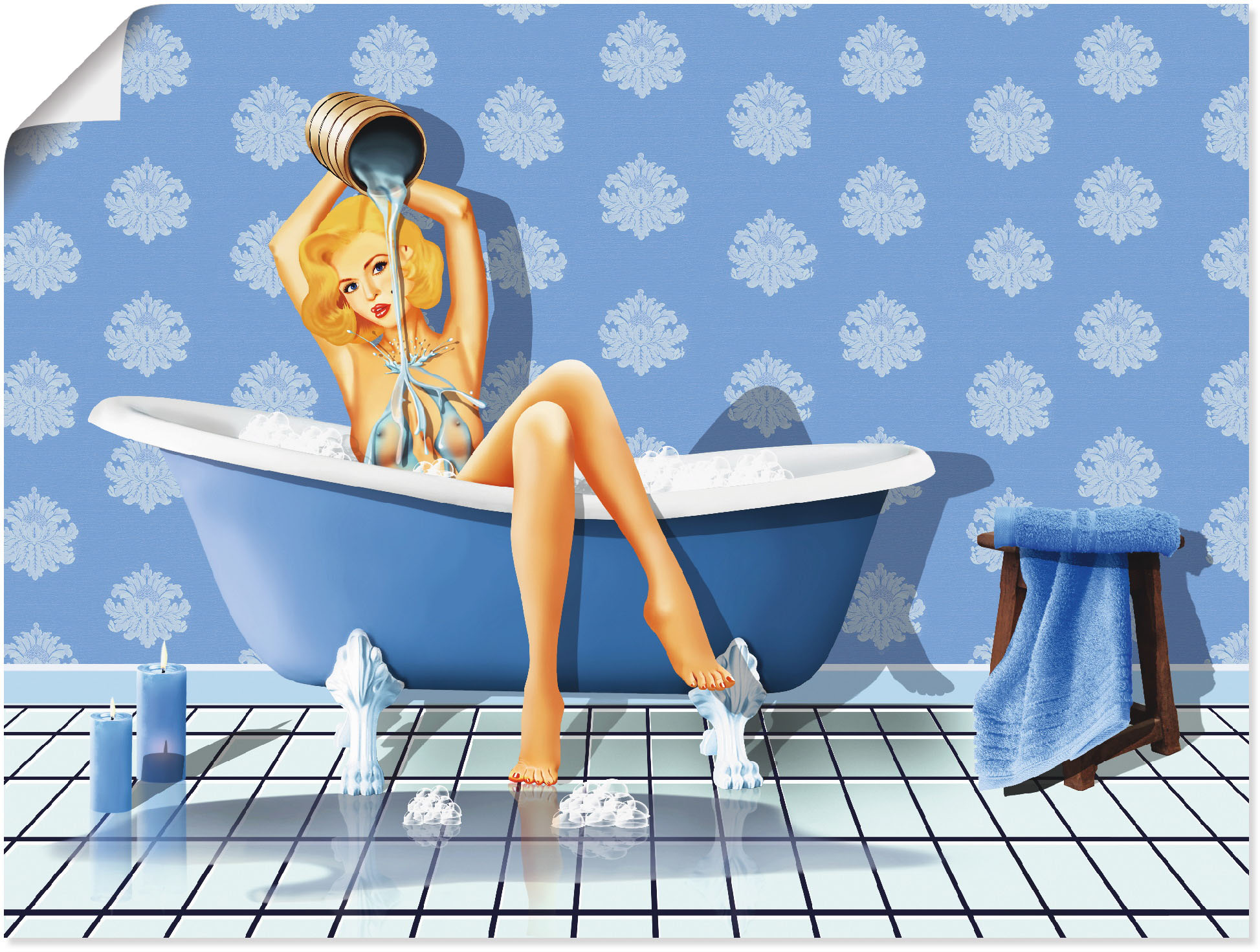 Artland Wandbild »Pin-Up Girl«, Bilder Poster kaufen als oder von Frauen, versch. in St.), Online im Wandaufkleber Größen Alubild, Shop OTTO (1 Leinwandbild