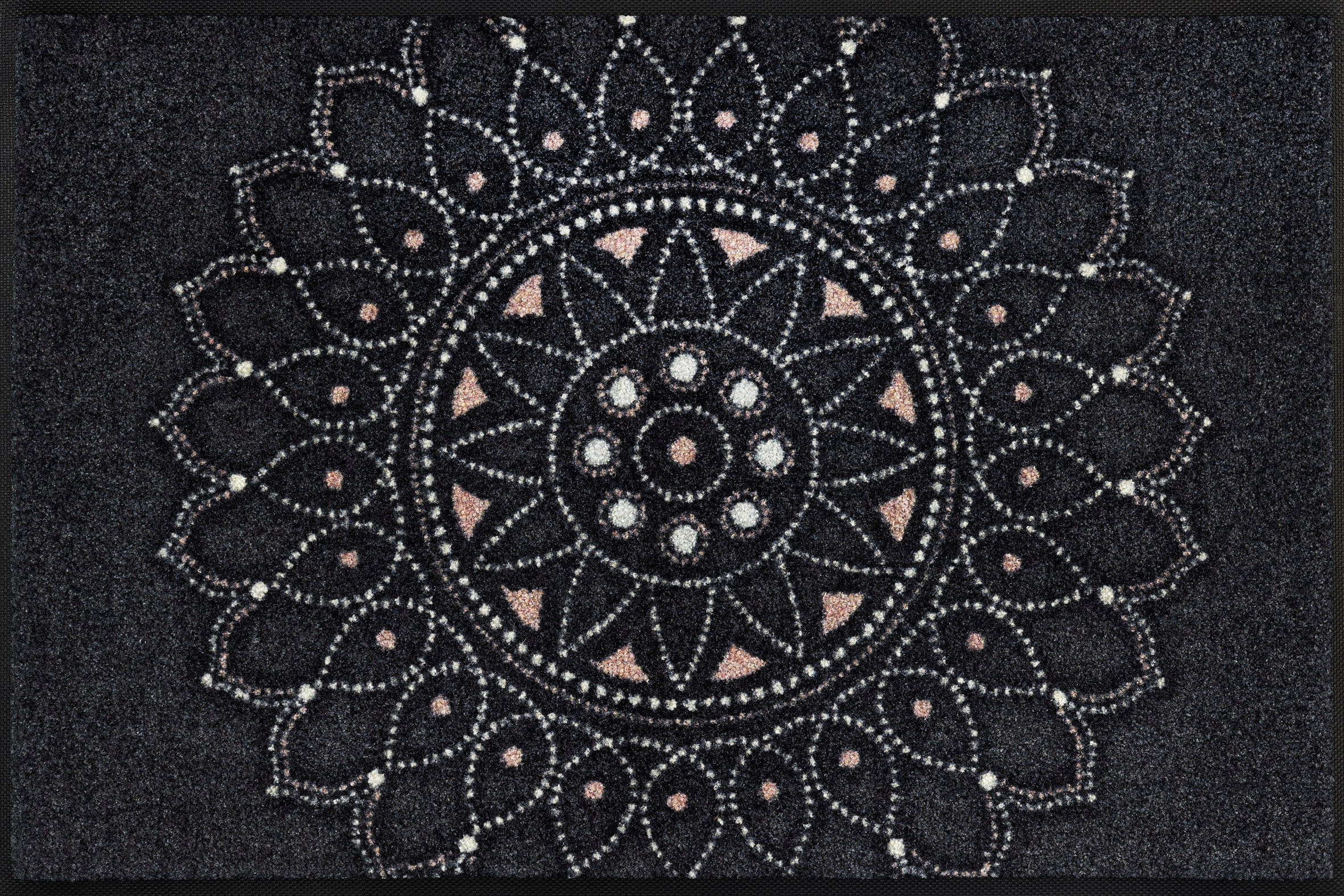 Fußmatte »Purnima«, rechteckig, Schmutzfangmatte, Mandala Motiv, rutschhemmend, waschbar