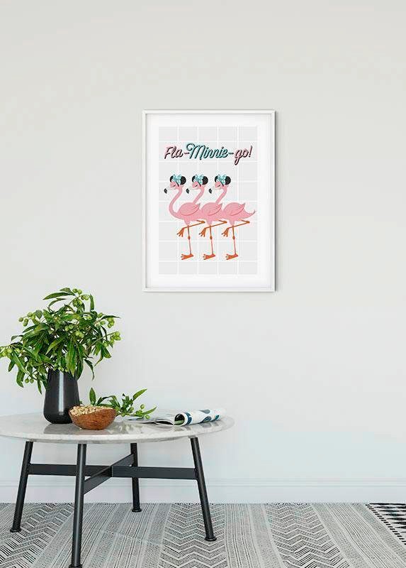 Komar Bild »Minnie Mouse Fla-Minnie-go«, Disney, (1 St.), Wandbild zur Dekoration im Kinderzimmer - ohne Rahmen