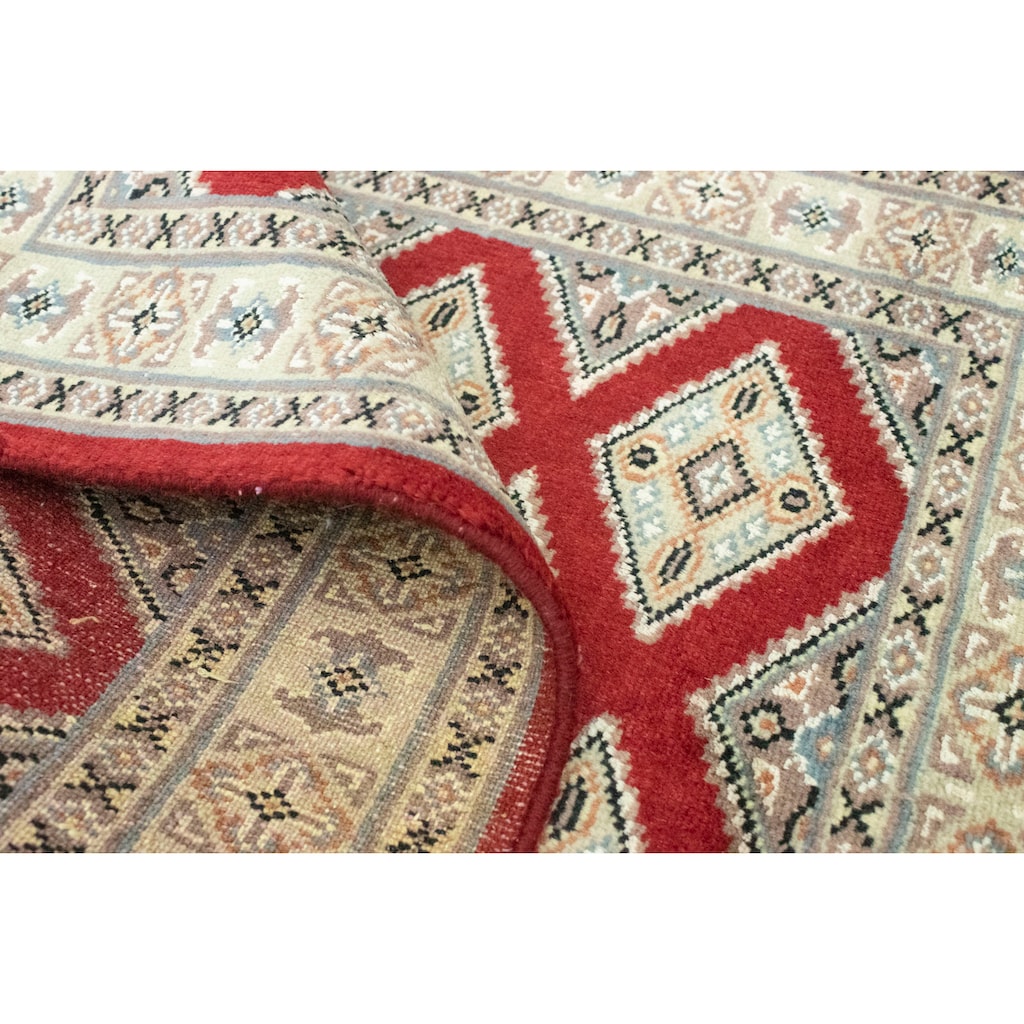 morgenland Teppich »Buchara Teppich handgeknüpft rot«, rechteckig