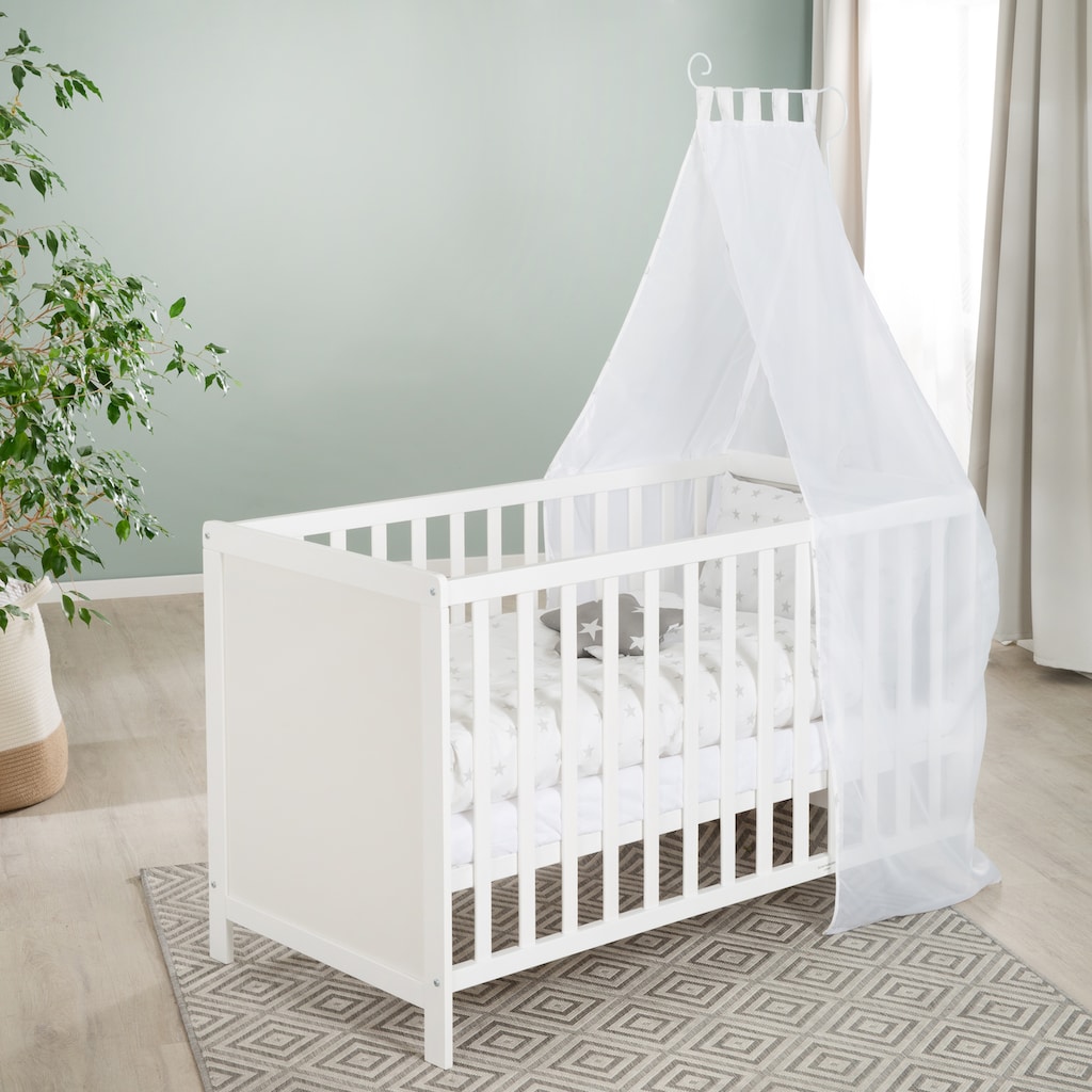 roba® Babybett »Multifunktionsbett mit Beistellfunktion«, (7 tlg.)