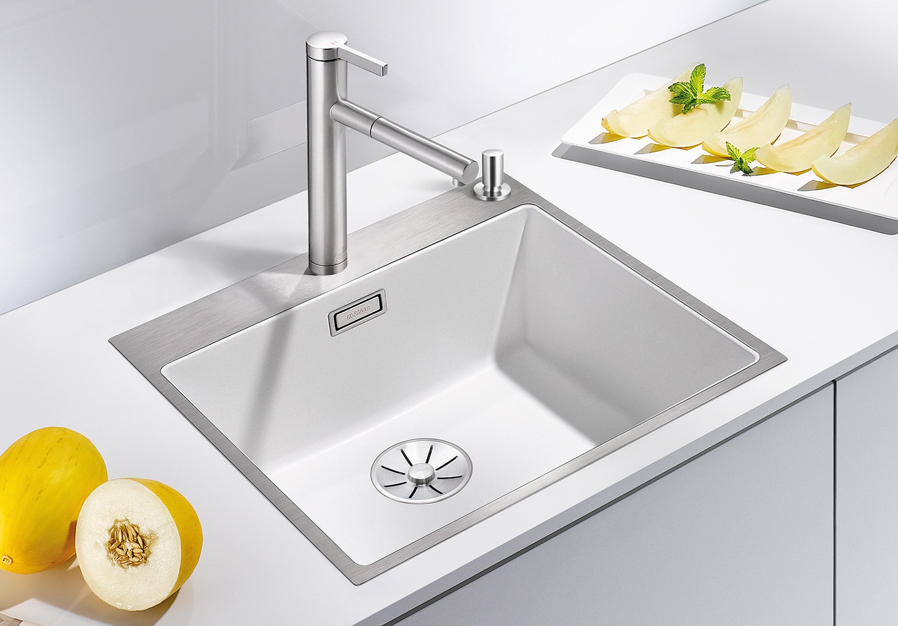 Blanco Granitspüle »SUBLINE 500-IF/A SteelFrame« 1 Stk. tlg. erhältlich in mehreren Farben