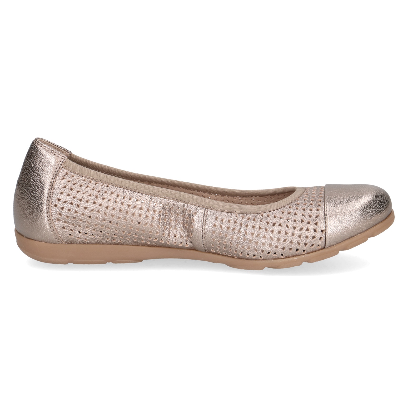Caprice Ballerina  , Slipper, Bequemschuh, Schlupfschuh mit Perforation