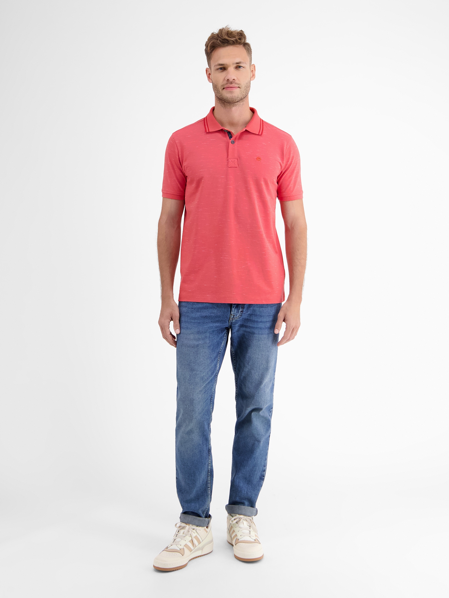 LERROS Poloshirt »LERROS Poloshirt in Two-Tone-Piqué«