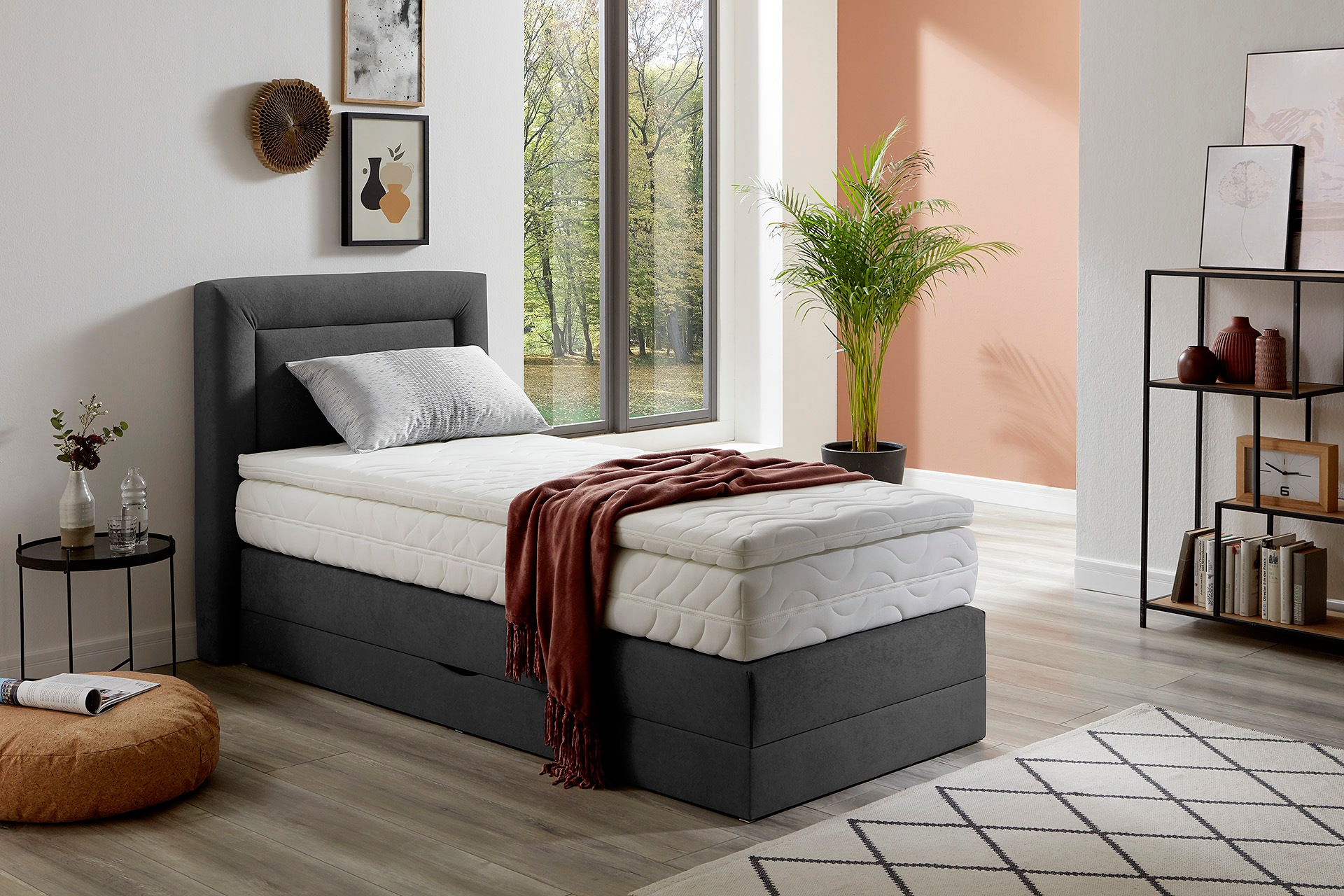 Westfalia Schlafkomfort Boxspringbett wahlweise mit Bettkasten und Topper