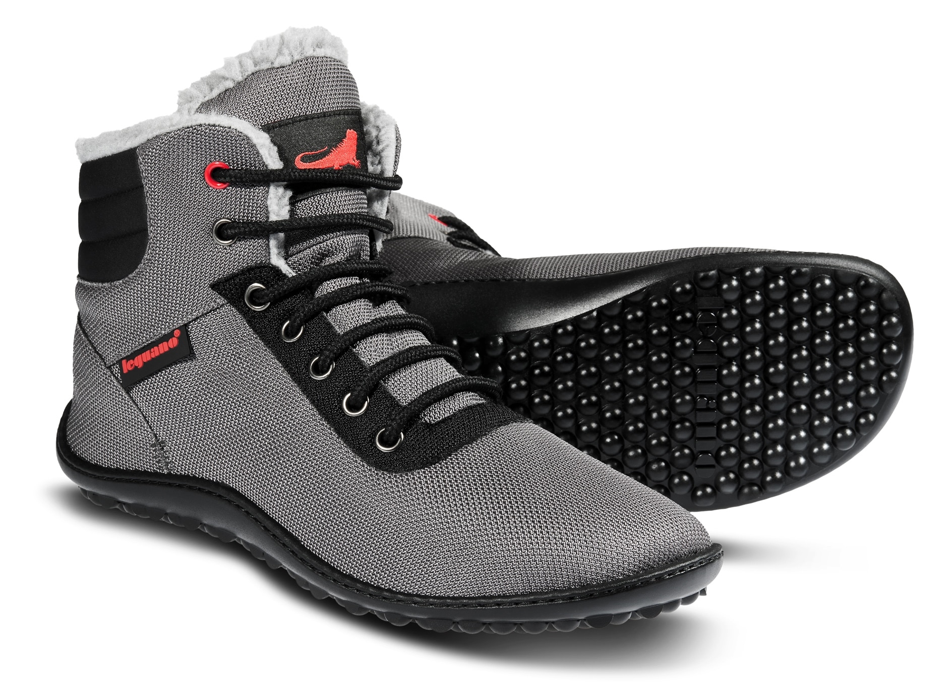 Leguano Barfußschuh »KOSMO«, Bequemschuh, Schnürboots mit einzigartiger Halbkugel-Laufsohle