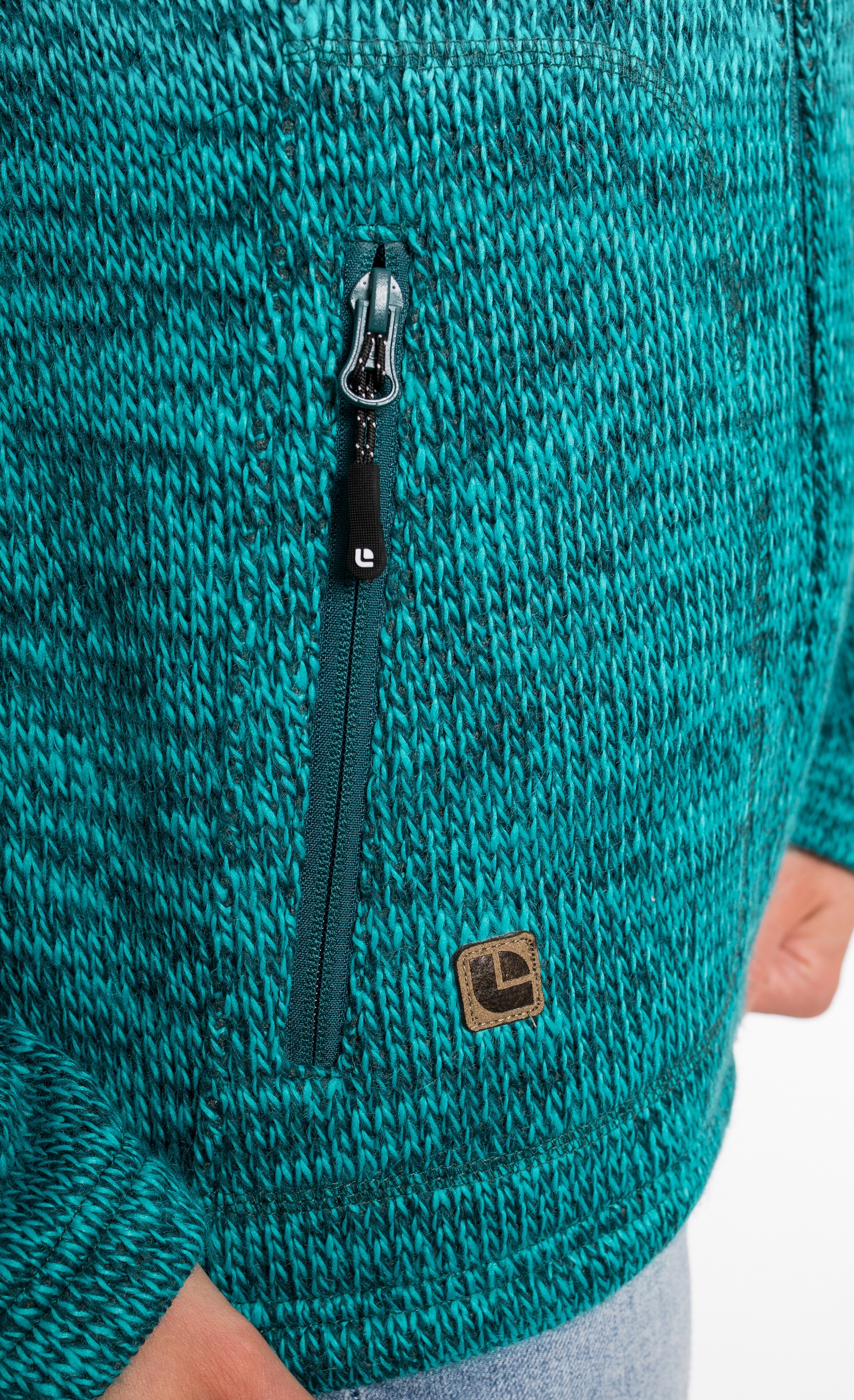 DEPROC Active Strickfleecejacke »WILLMORE MELANGE WOMEN«, in edler Optik