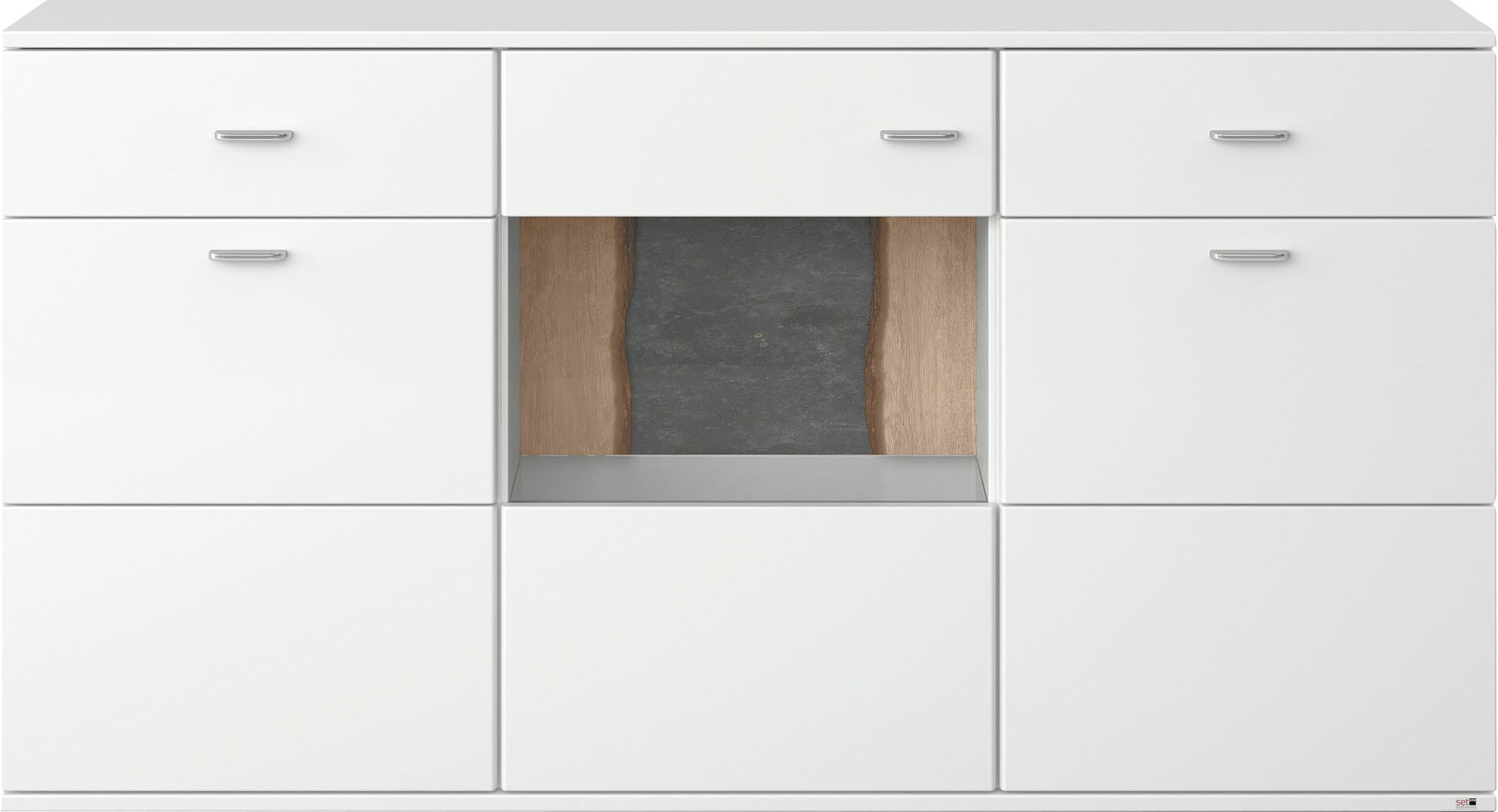 set one by Musterring Sideboard »TACOMA«, Typ 53, Breite 180 cm, mit getönter Glastür