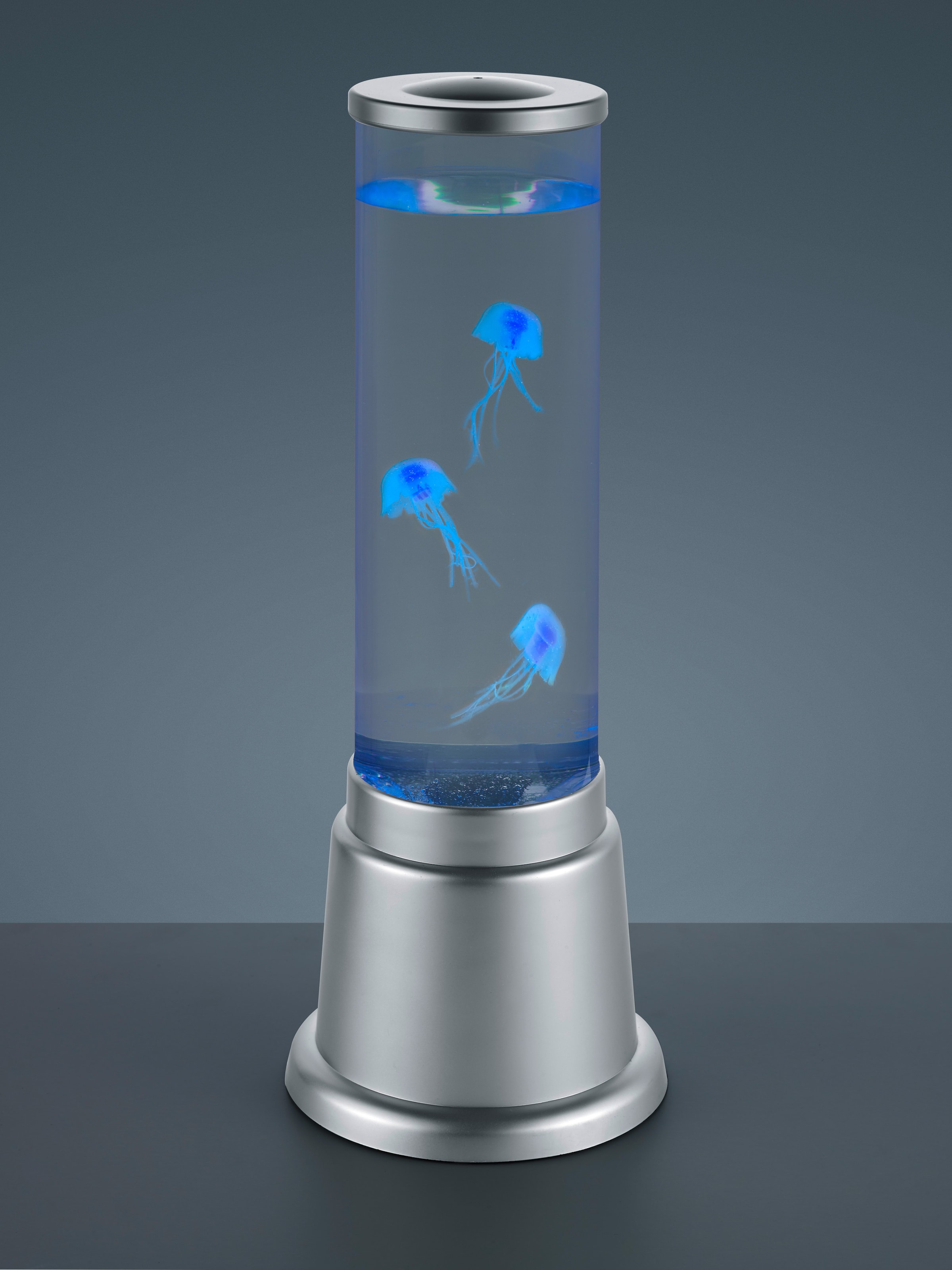 REALITY Leuchten LED Tischleuchte »Jelly«, 1 flammig, Leuchtmittel LED-Board | LED fest integriert, Wassersäule mit Deko Quallen, Dekoleuchte, RGB-Farbwechsler