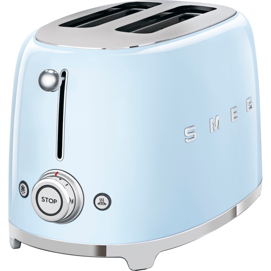 Smeg Toaster »TSF01PBEU«, 2 kurze Schlitze, für 2 Scheiben, 950 W