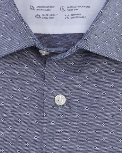 OLYMP Businesshemd »Luxor 24/Seven Modern Fit«, mit Dobby-Webmuster mit Farbakzentuierung
