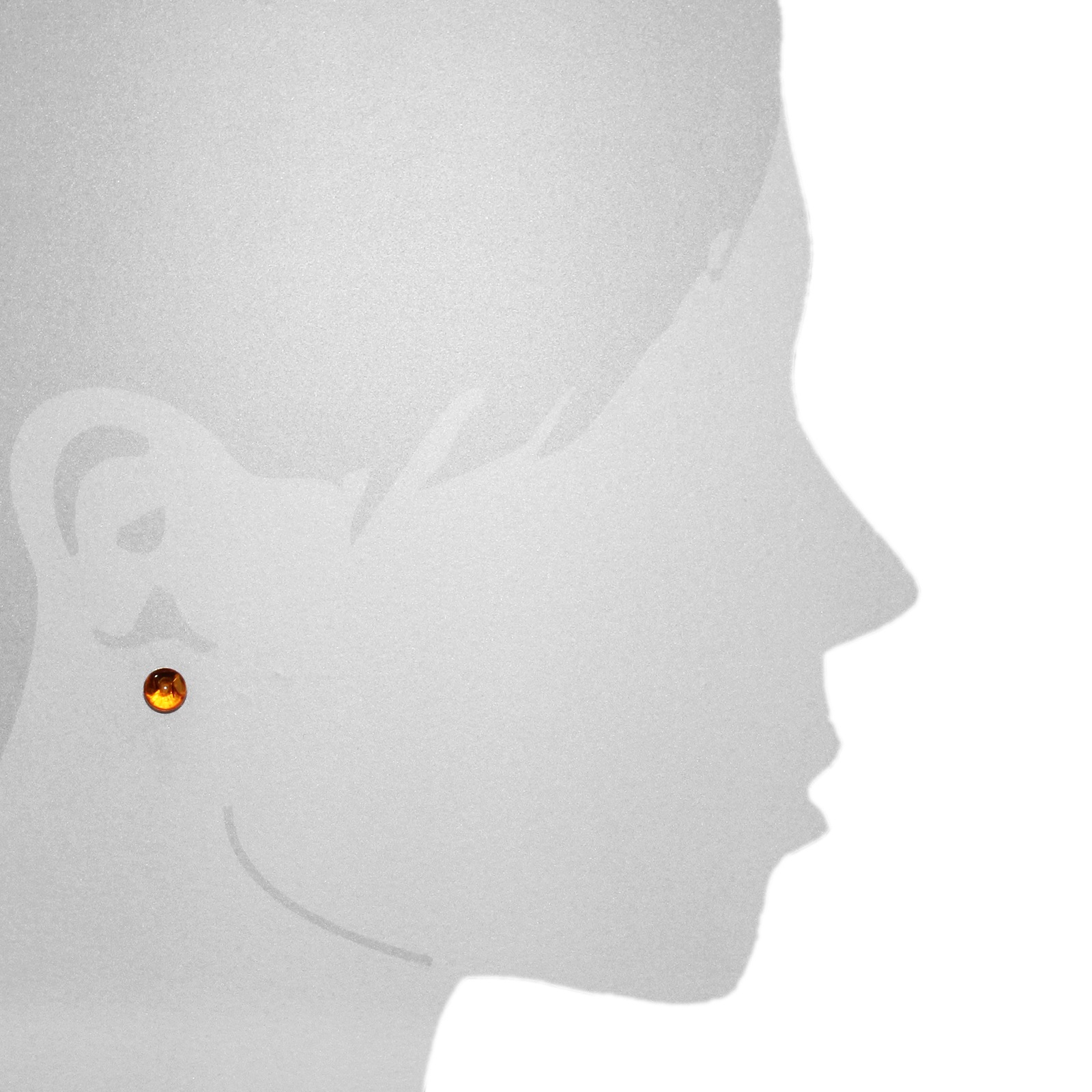OSTSEE-SCHMUCK Paar Ohrstecker »- Kugel 8 mm - Gold 585/000 - Bernstein«